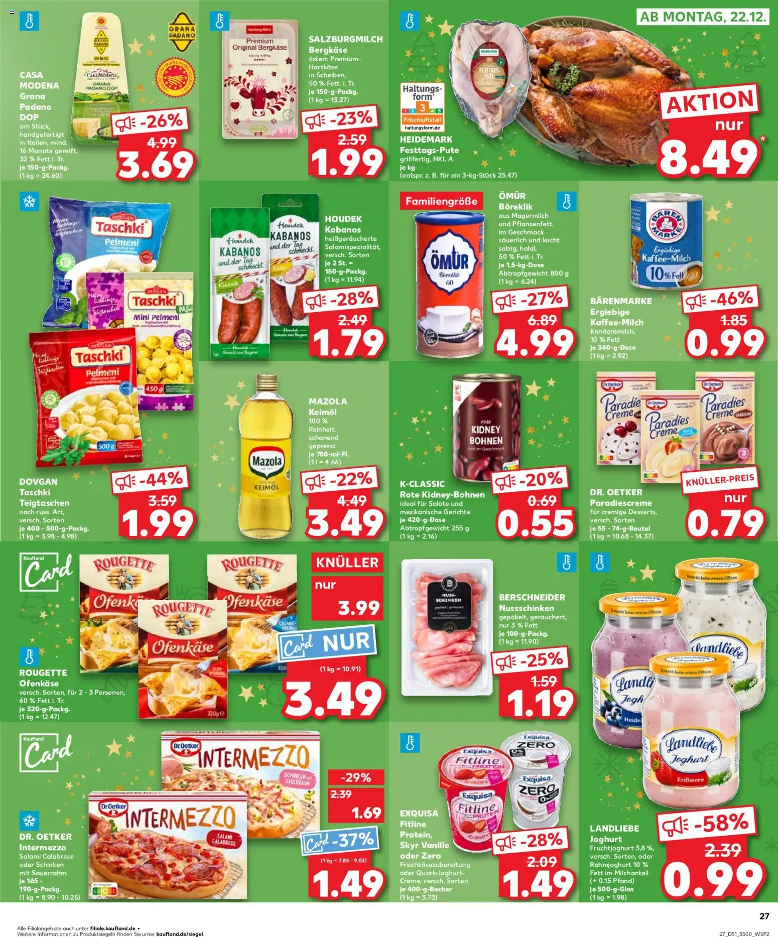 Kaufland prospekt Jena	 – gültig ab 18.12.2025 | Seite: 27 | Produkte: Joghurt, Rougette ofenkase, Creme, Skyr