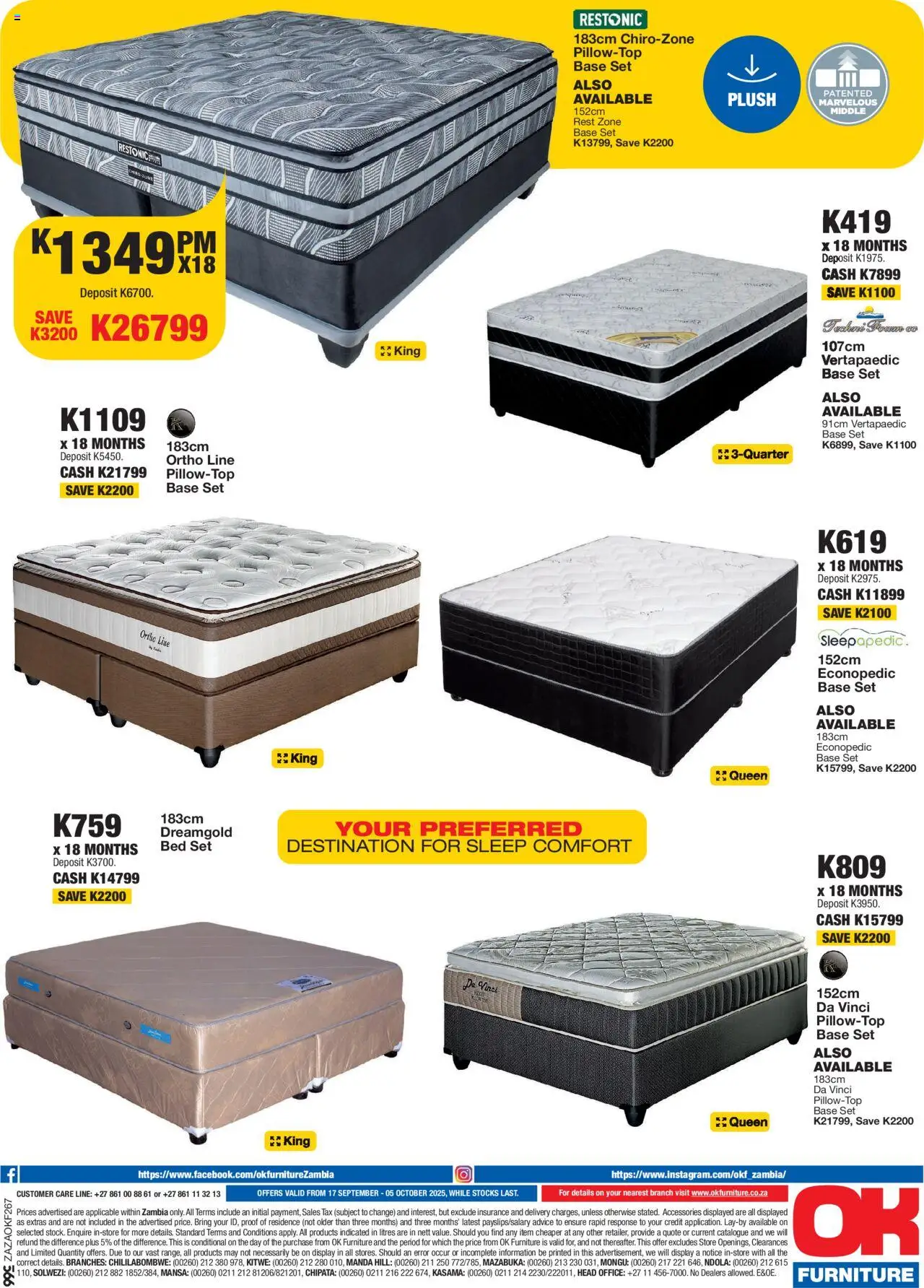 New OK Furniture catalogue – valid from 17.09.2025 | Page: 12 | Products: Bed