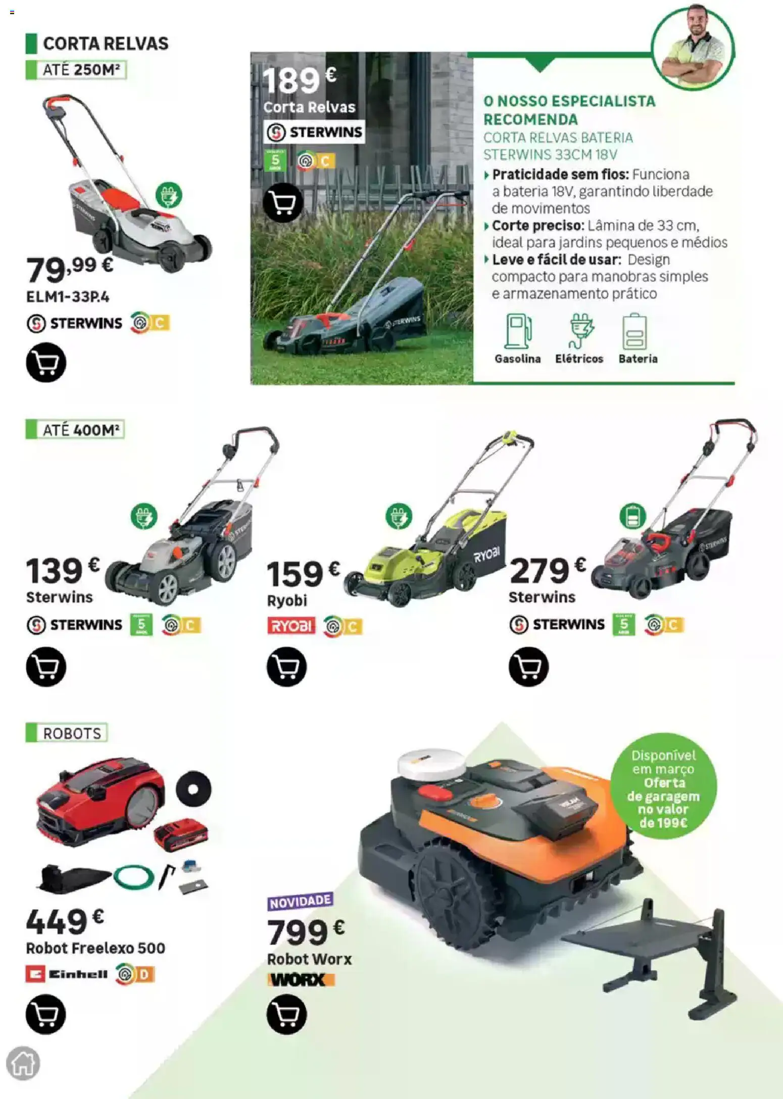 Leroy Merlin Catálogo Jardim │ válido de 12.03.2026 | Página: 88 | Produtos: Bateria