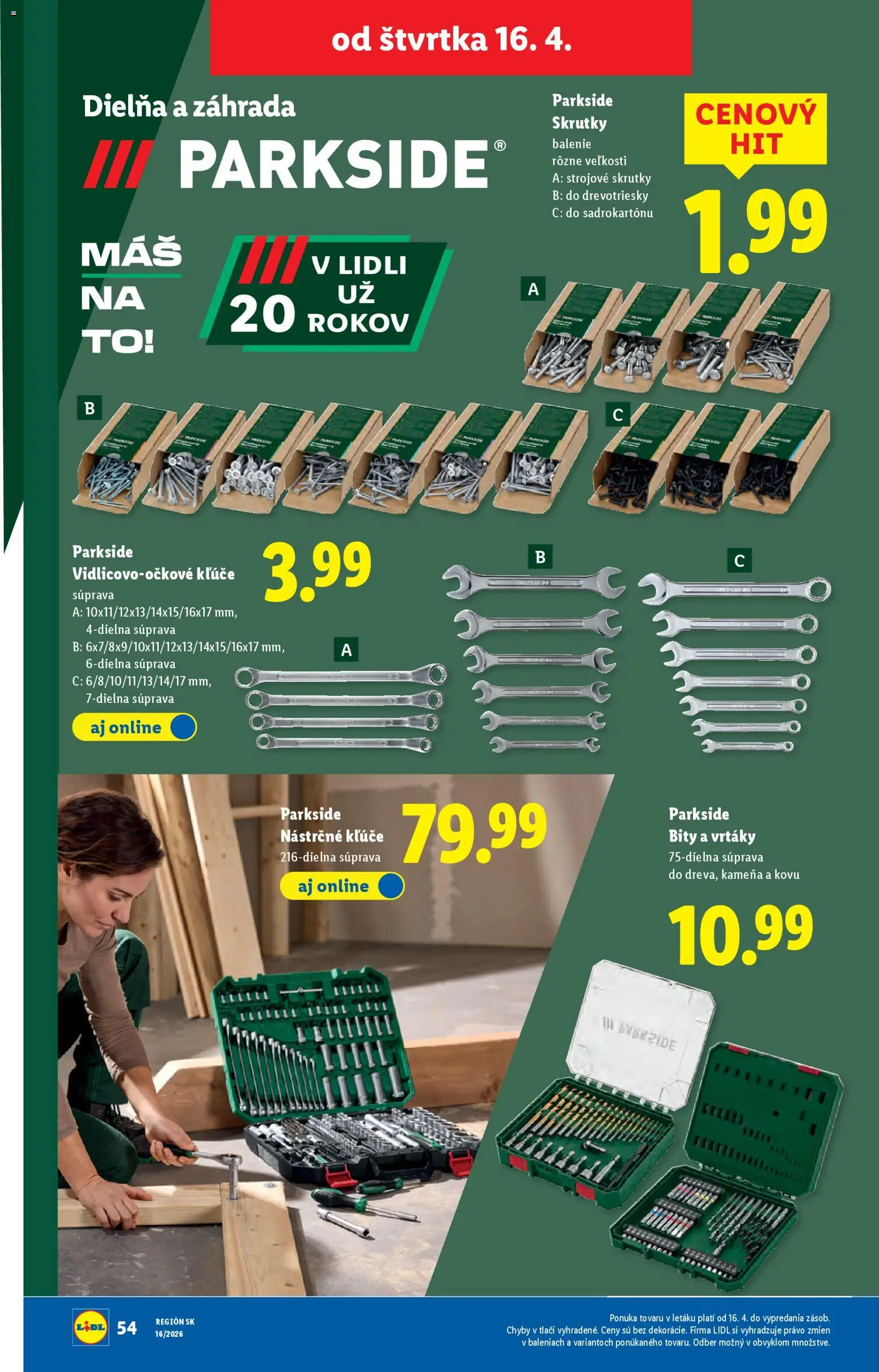 Nové Lidl akcie – leták je platný od 13.04.2026 | Strana: 80 | Produkty: Parkside