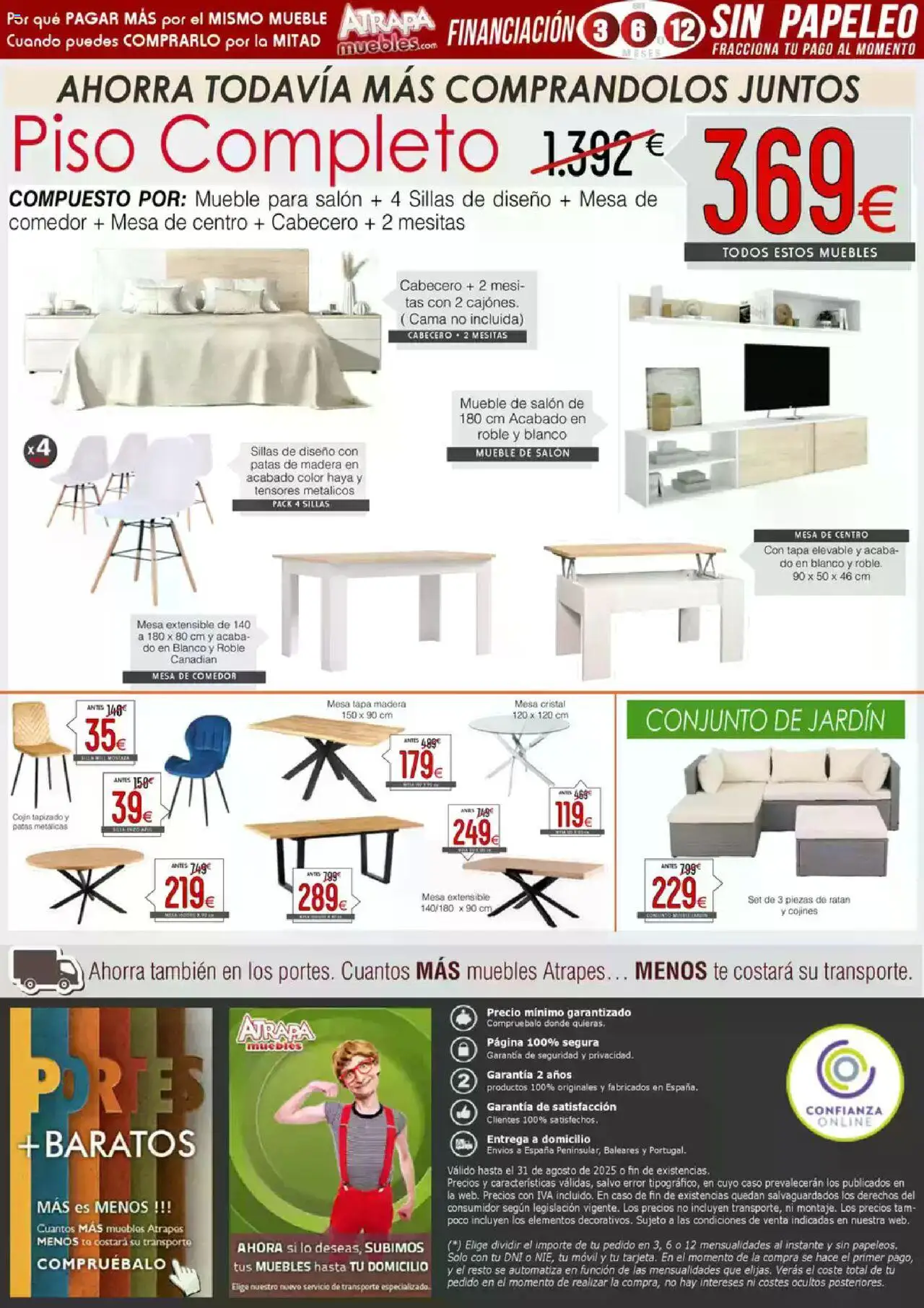 Atrapa Muebles folleto │ válido desde el 01.08.2025 | Página: 22 | Productos: Mesa extensible, Té, Muebles, Cojín