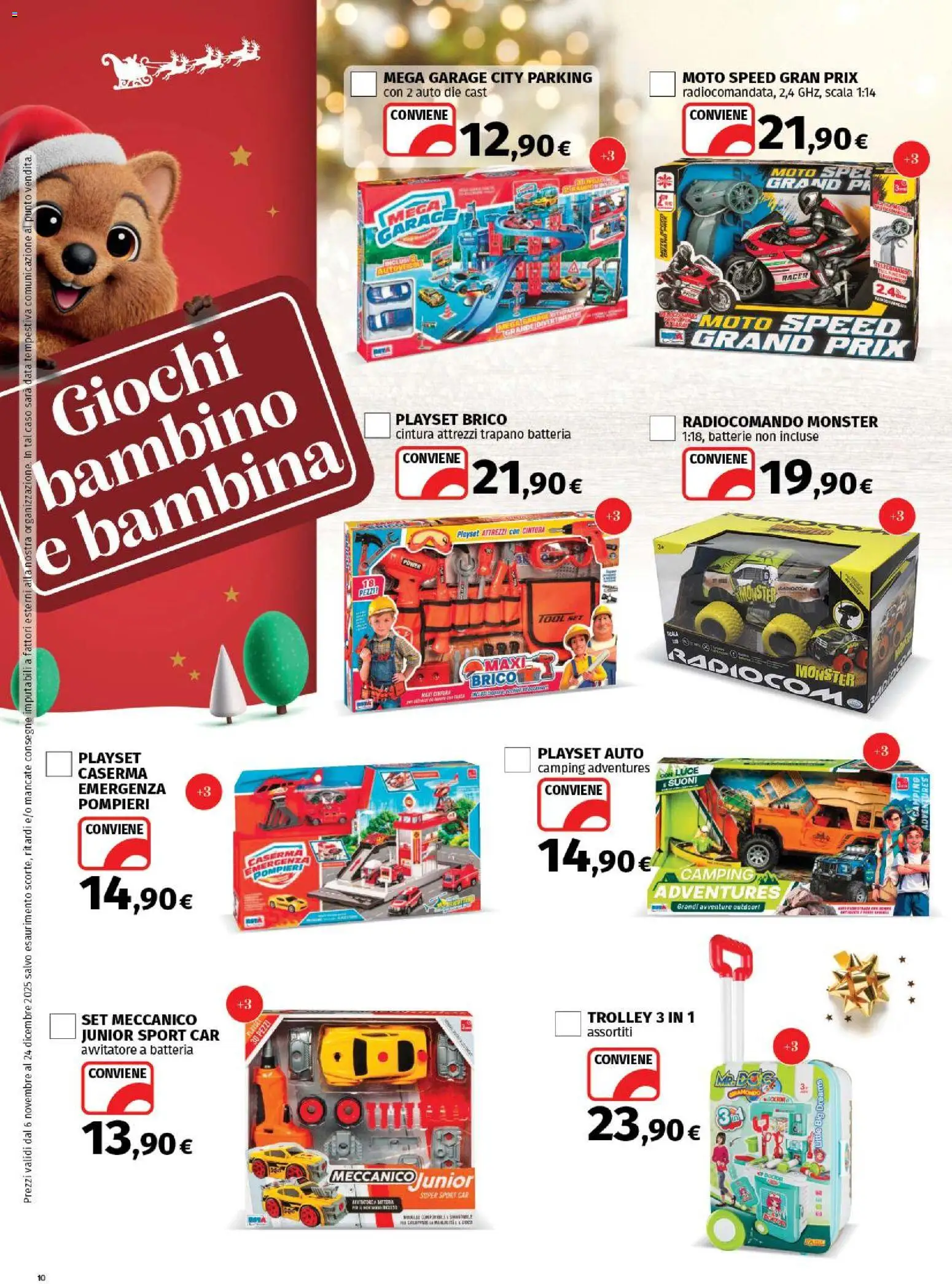 Volantino Ipercoop del 06.11.2025 | Pagina: 10 | Prodotti: Data, Trapano, Scala, Trolley