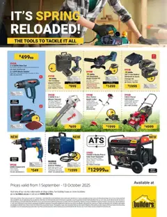 Builders specials catalogue – valid from 01.09.2025