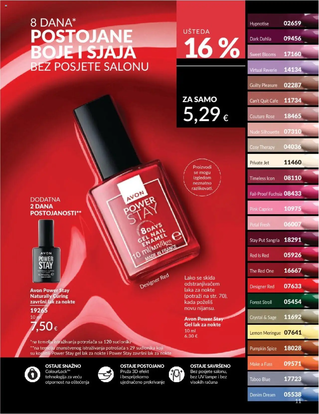 Avon katalog | vrijedi od 01.08.2025 | Stranica: 11 | Proizvodi: Lak za nokte