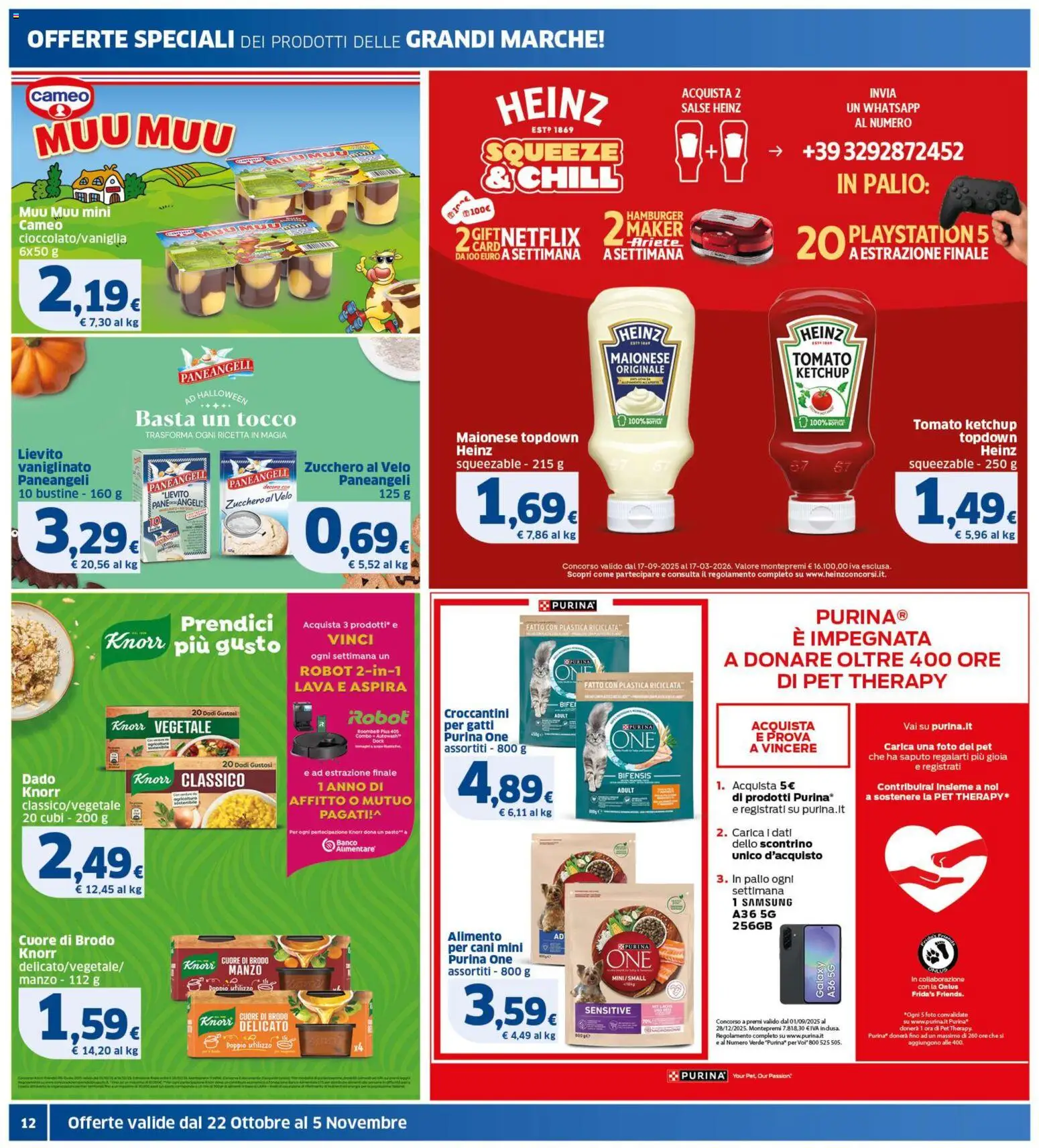 Volantino SIGMA del 22.10.2025 | Pagina: 12 | Prodotti: Ketchup, Zucchero, Playstation, Samsung