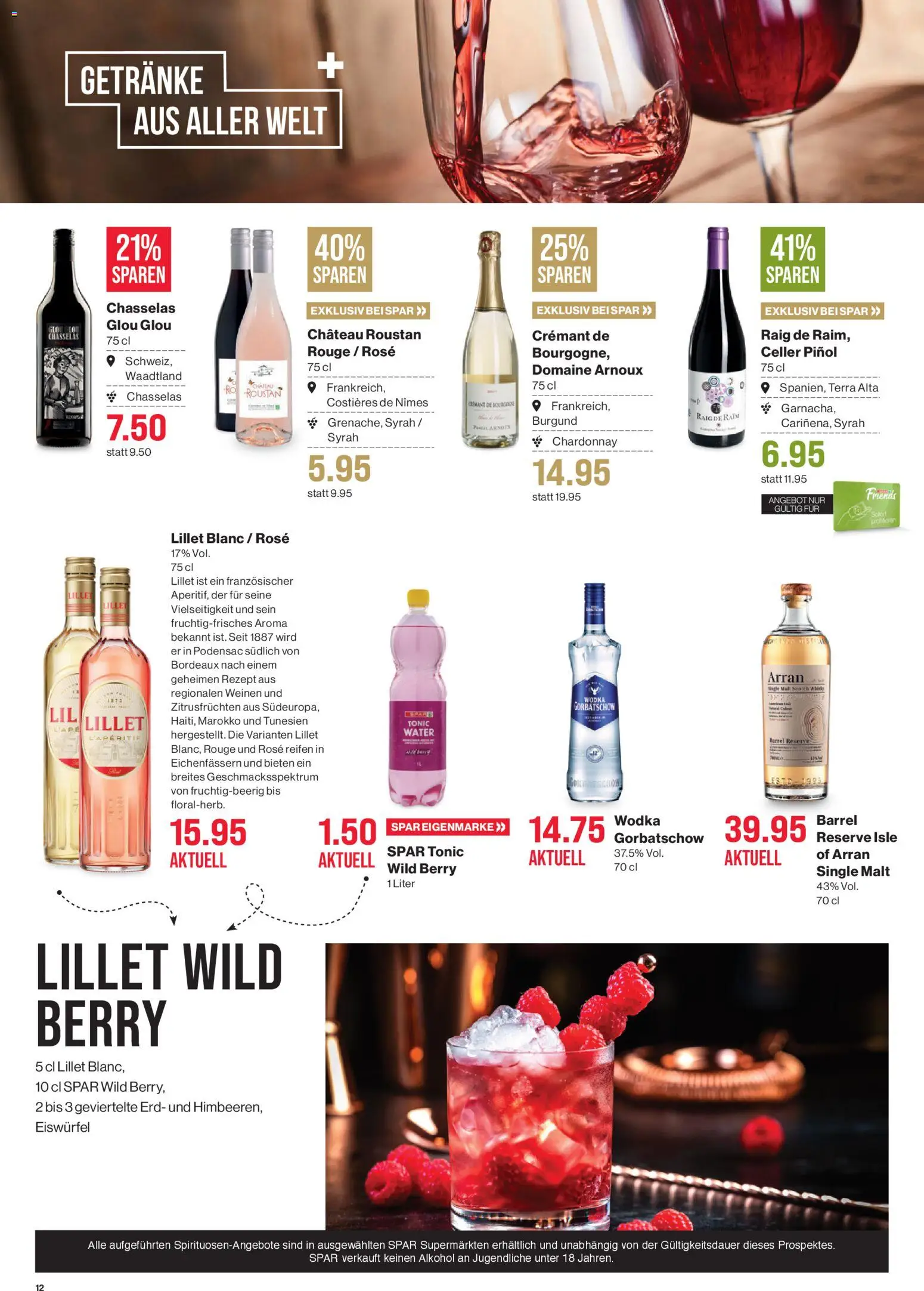 SPAR aktionen – gültig ab 23.04.2026 | Seite: 12 | Produkte: Rouge, Wodka