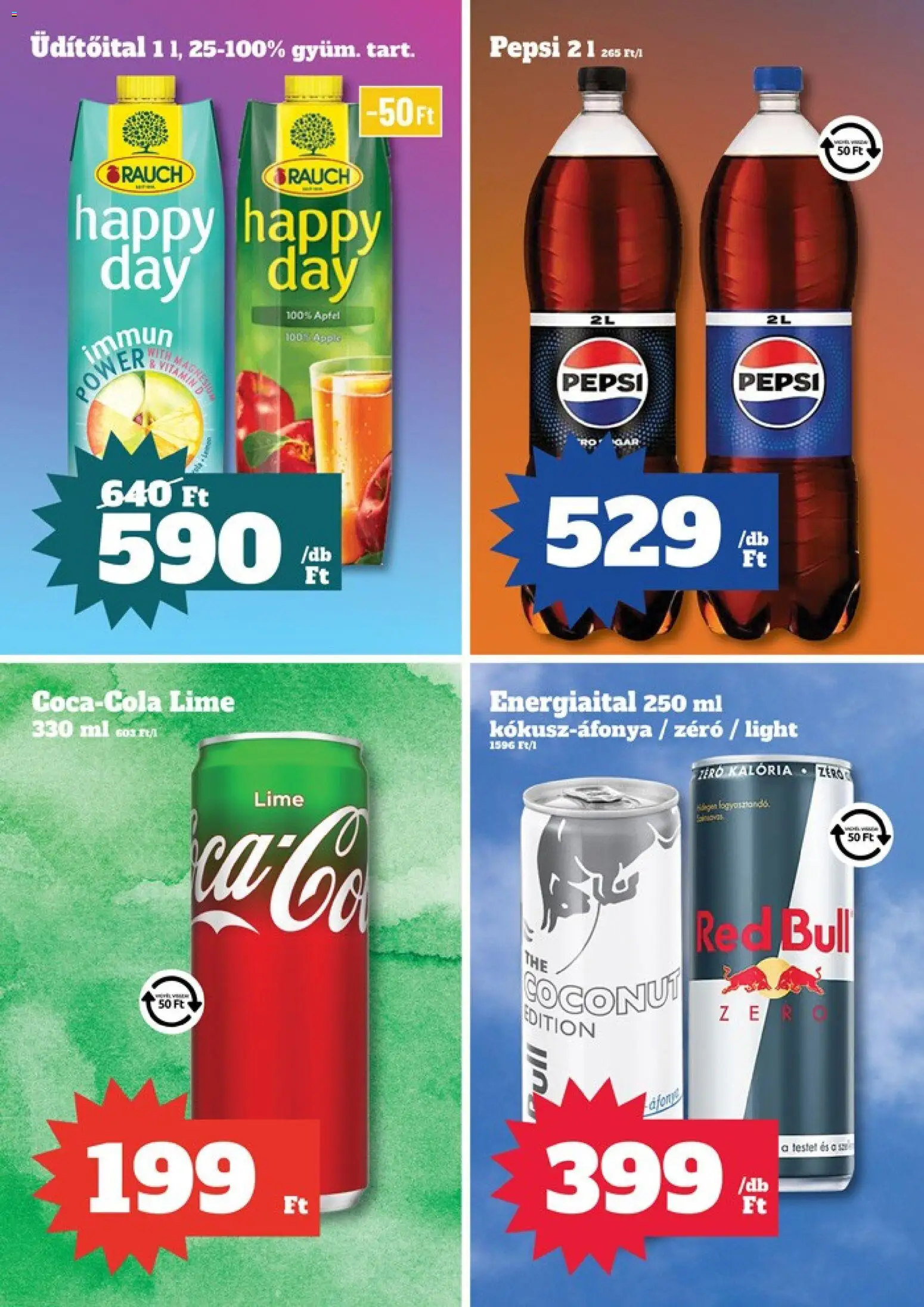 Family Diszkont akciós ujság - amely érvényes a következő dátumtól: 03.01.2026 | Oldal: 17 | Termékek: Lime, Energiaital, Pepsi, Red bull