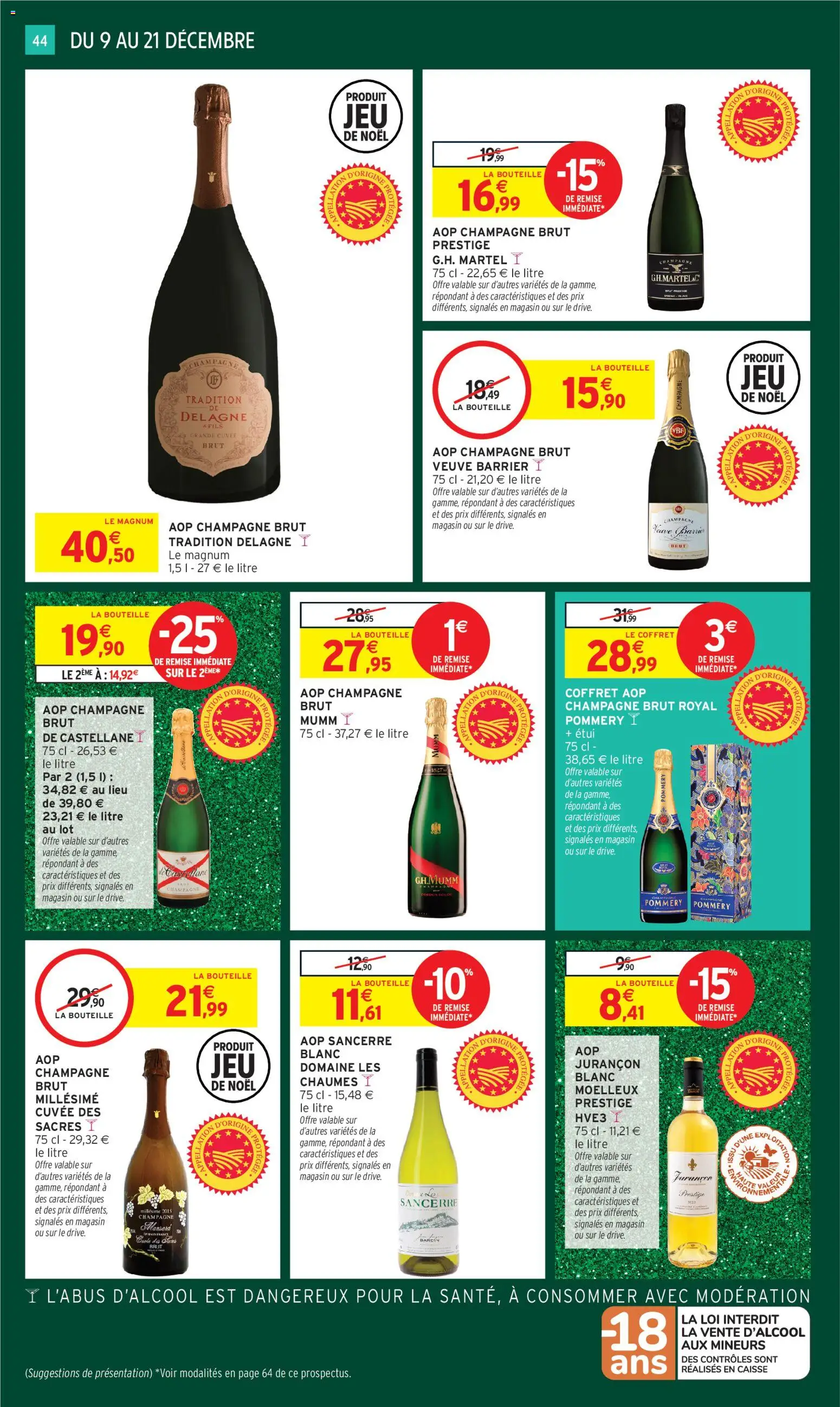 {H1} | Page: 44 | Produits: Étui, Champagne brut, Champagne