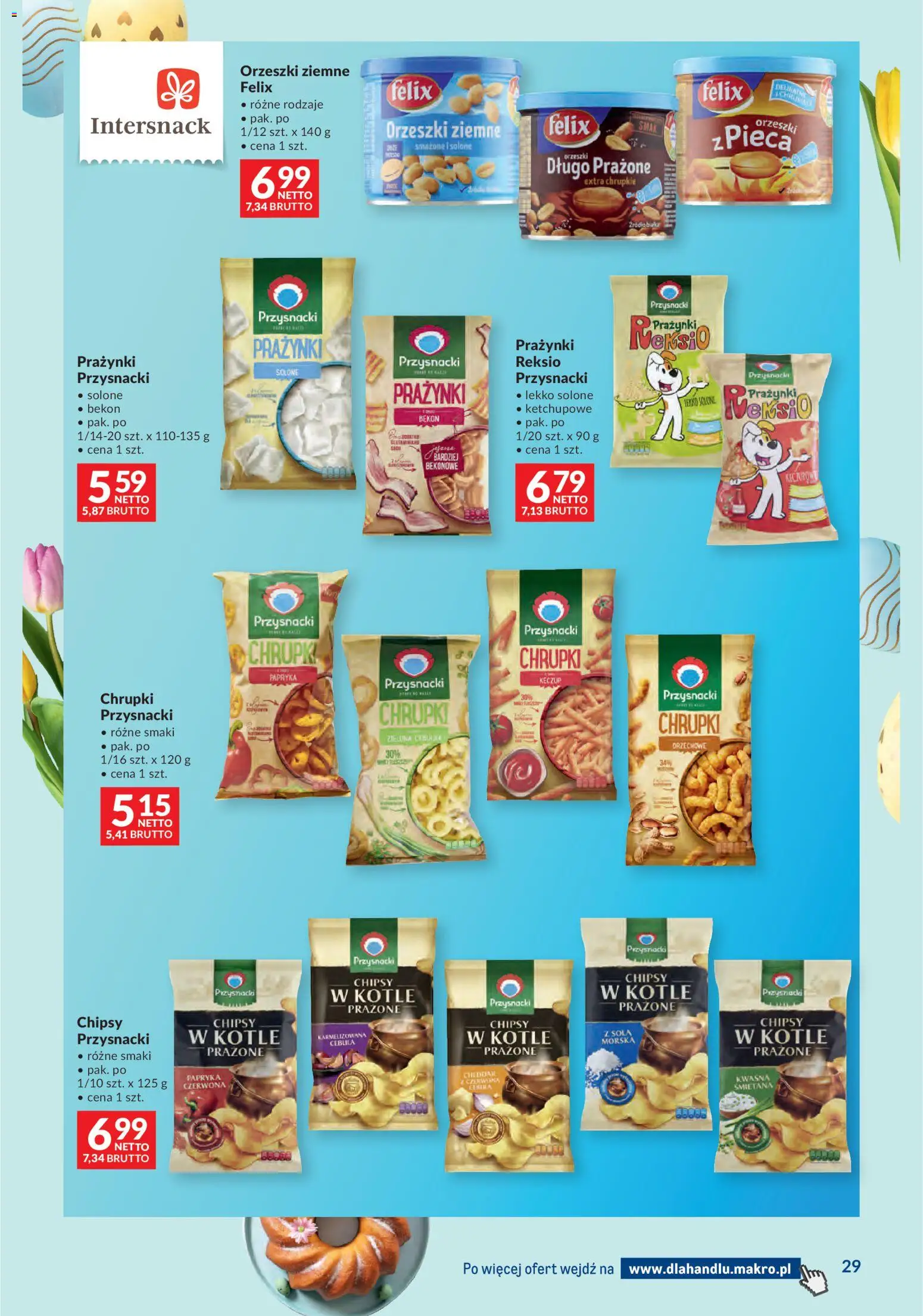 Makro gazetka - Dystrybucja do sklepów od 17.03.2026 | Strona: 29 | Produkty: Orzeszki ziemne, Śmietana, Keczup, Cheddar