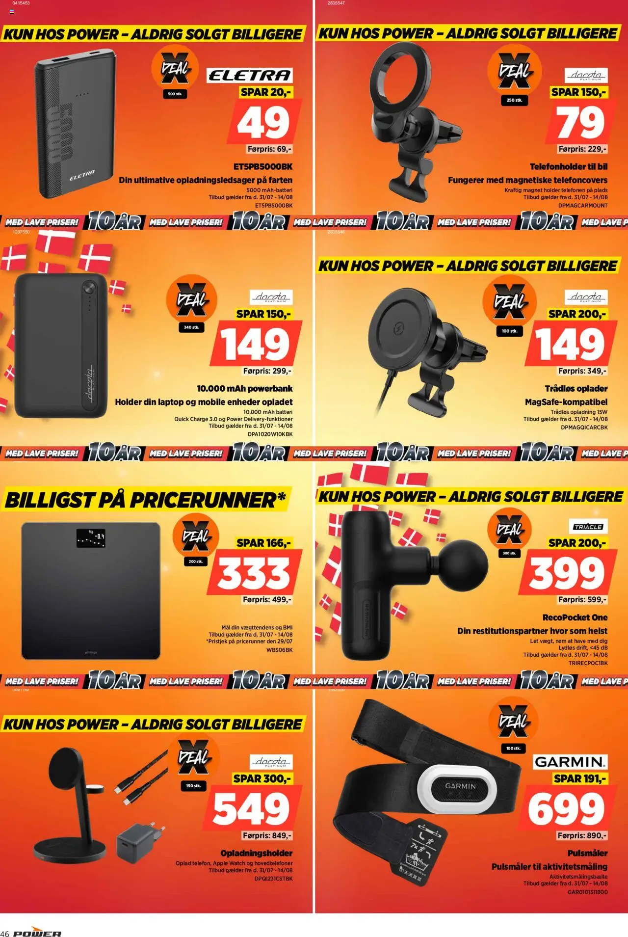 Power Tilbudsavis gyldig fra 31.07.2025 | Side: 46 | Produkter: Powerbank, Søm, Magnet, Batteri