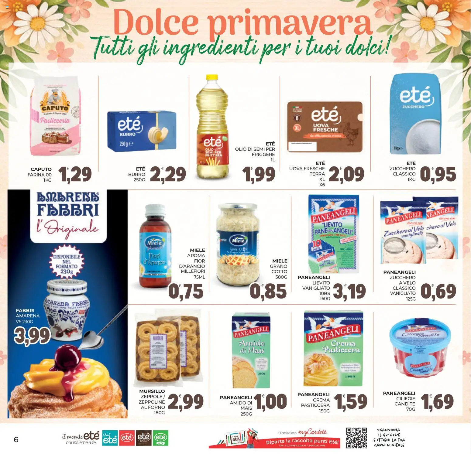 Volantino Eté del 11.03.2026 | Pagina: 6 | Prodotti: Zucchero, Burro, Mais, Forno