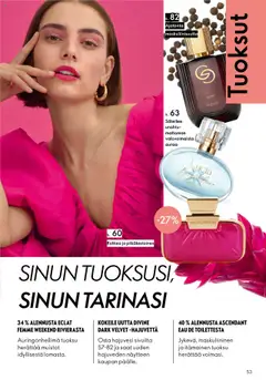 Oriflame-mainoslehti voimassa 08.10.2025 alkaen | Sivu: 53 | Tuotteet: Hajuvesi, Tuoksu, Eau de toilette