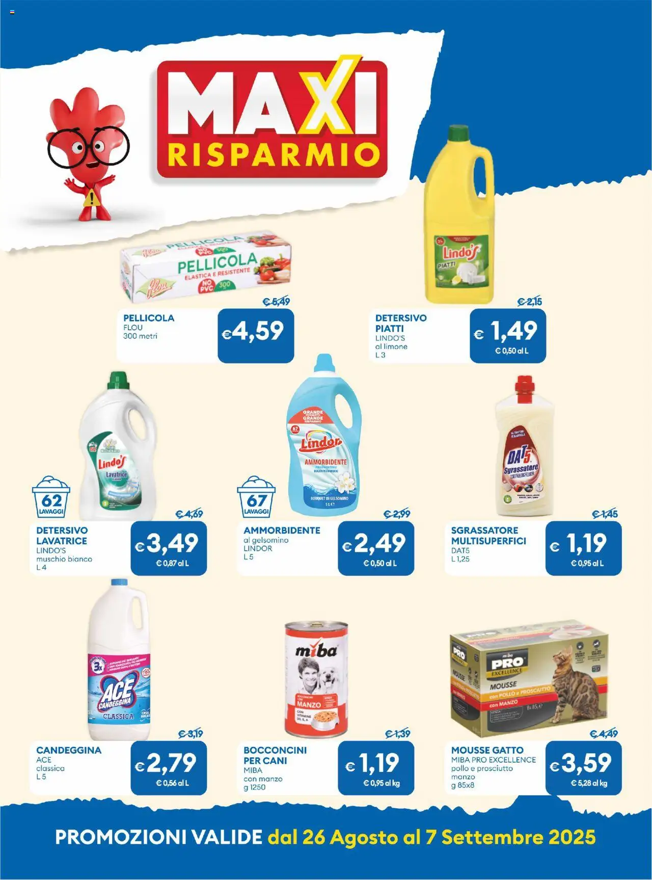 Volantino MD Discount del 26.08.2025 | Pagina: 7 | Prodotti: Ammorbidente, Sgrassatore, Limone, Pellicola