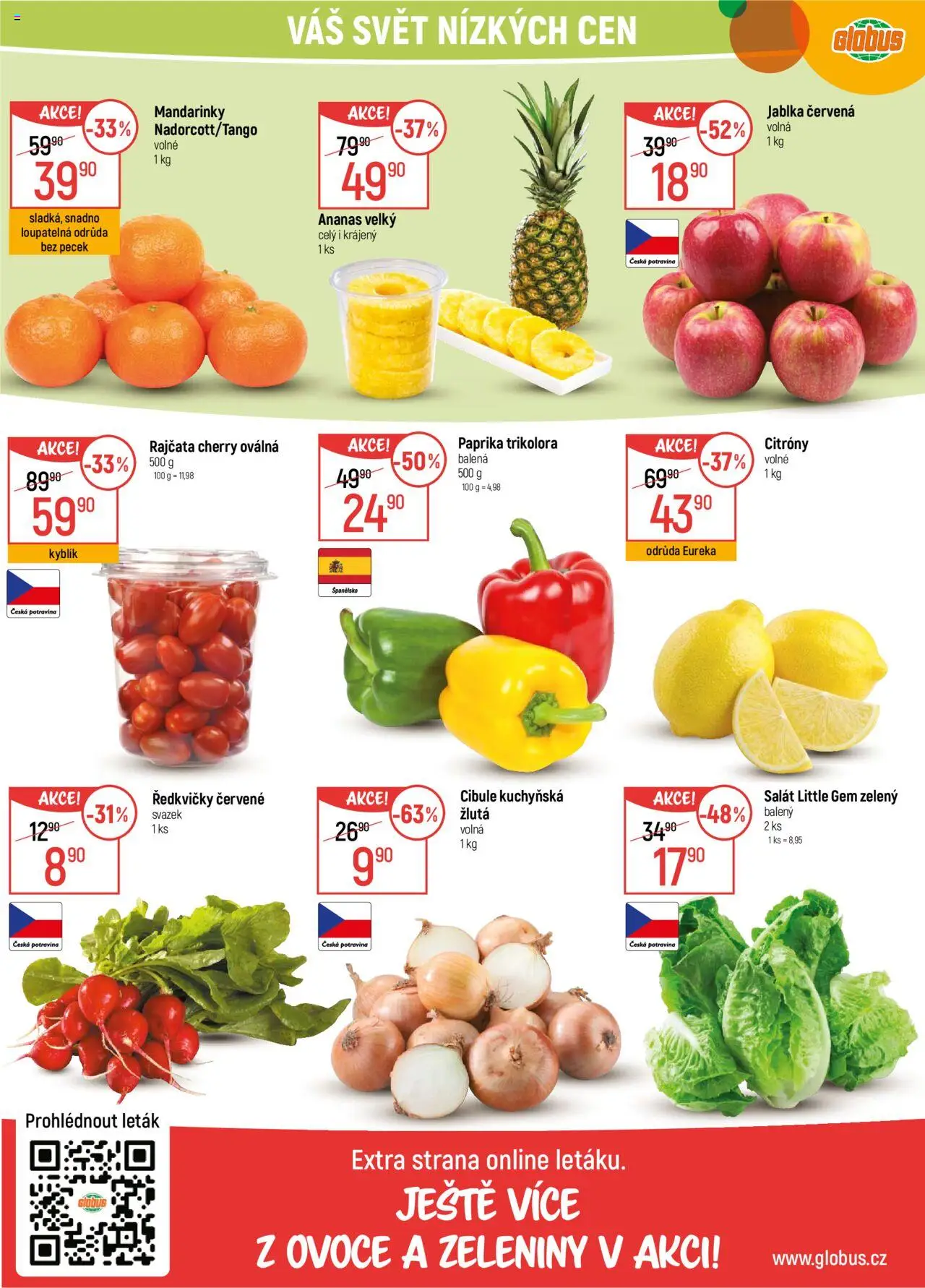 Globus leták - Liberec od 08.10.2025 | Strana: 10 | Produkty: Mandarinky, Paprika, Citróny, Cibule