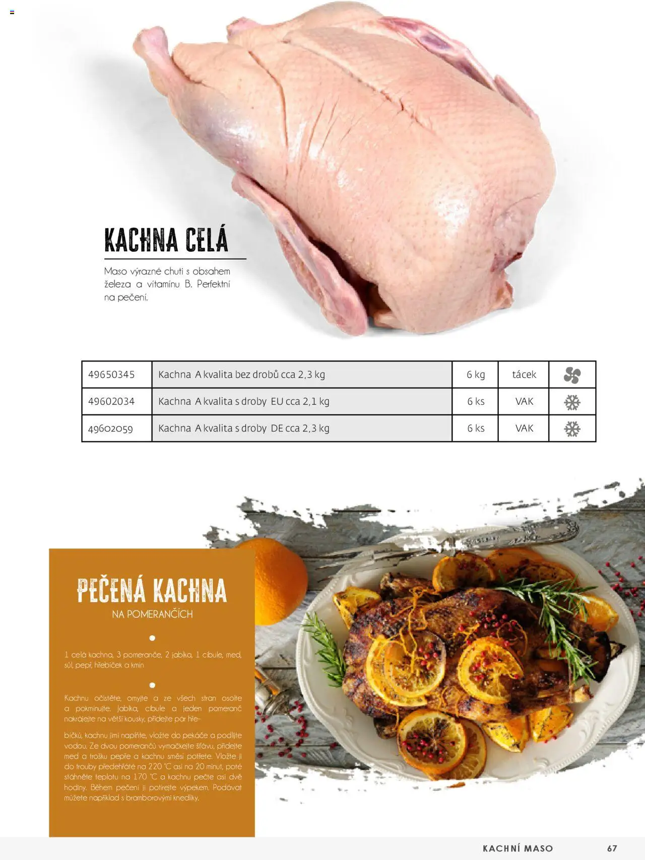 Jip katalalog - Maso 2025 od 01.01.2025 | Strana: 67 | Produkty: Med, Kachna, Maso, Cibule