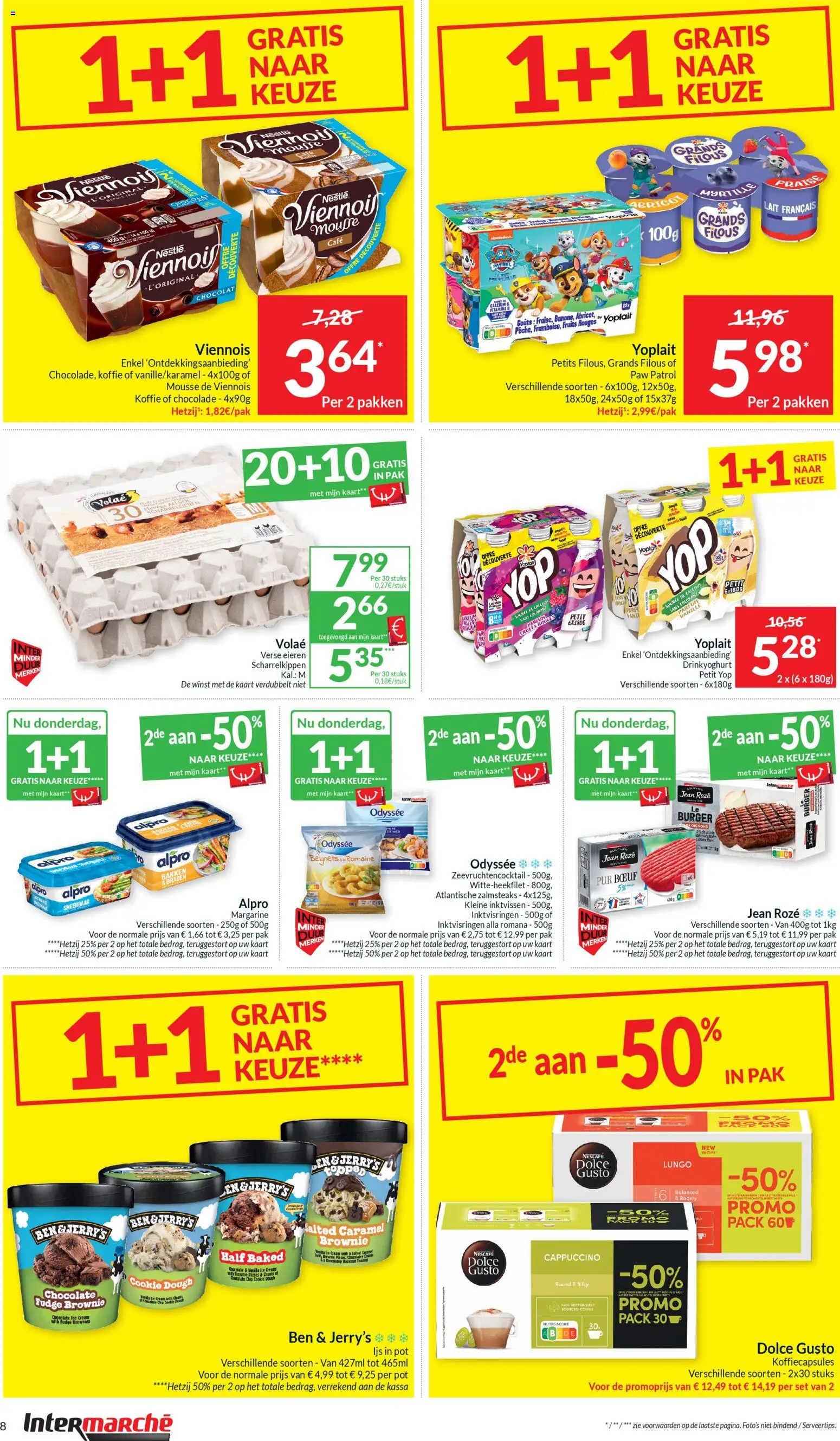 {H1} | Pagina: 8 | Producten: Nescafe, Brownies, Kaart, Eieren