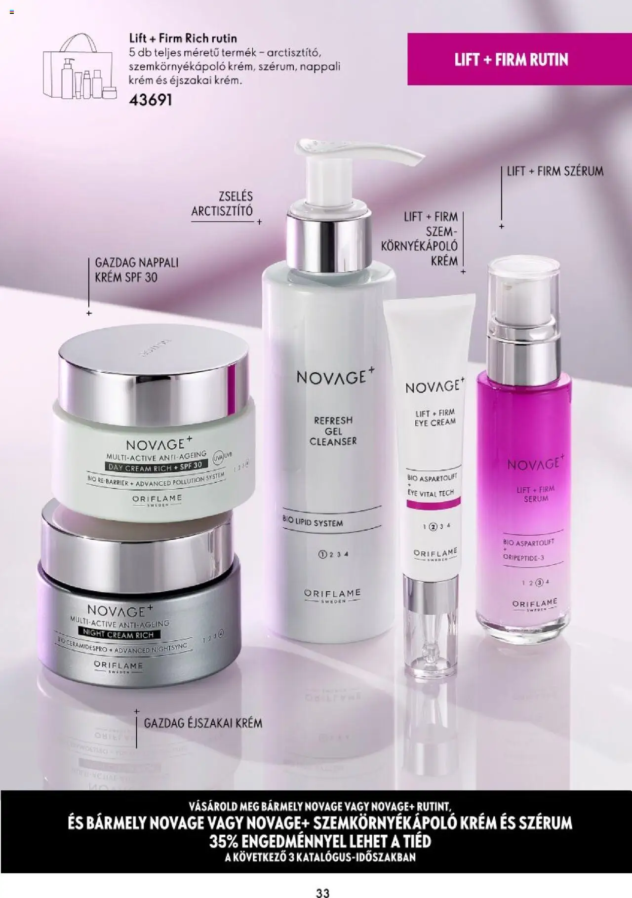Oriflame akciós ujság - amely érvényes a következő dátumtól: 16.11.2023 | Oldal: 33 | Termékek: Szemkörnyékápoló
