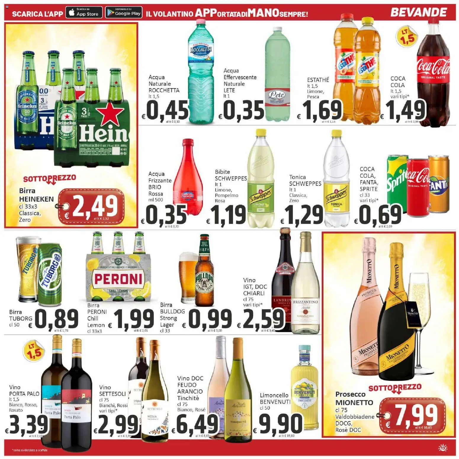 Volantino Paghi Poco del 27.04.2026 | Pagina: 13 | Prodotti: Prosecco, Limone, Scaffale, Limoncello