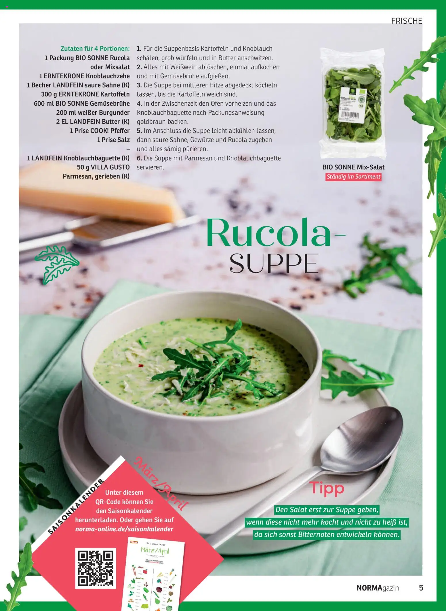 Norma NORMAgazin März/April 2026 – gültig ab 01.03.2026 | Seite: 5 | Produkte: Ofen, Weißwein, Salz, Pfeffer