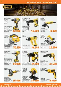 Crafter majstorski katalog - pregled Crafter kataloga - važi od 15.09.2025 | Strana: 13 | Proizvode: Čekić, Brusilica, Kružna testera, Baterije