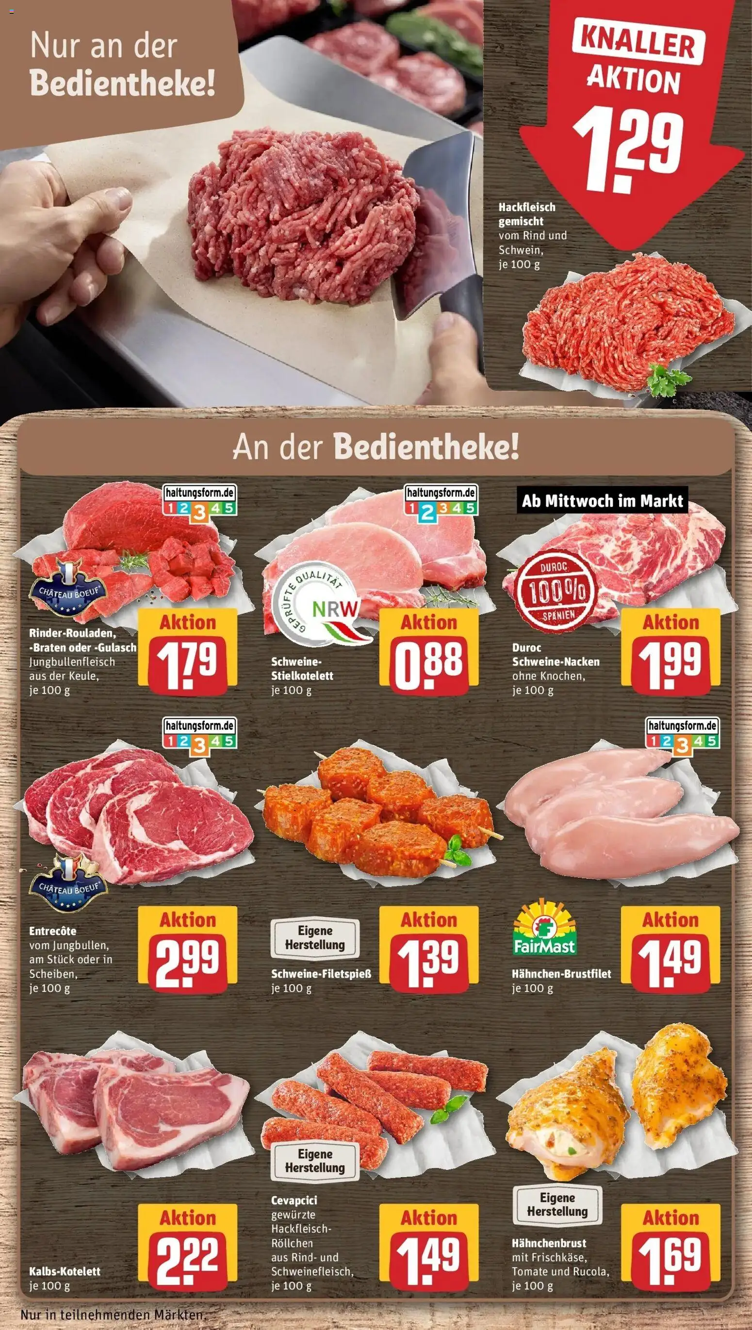 Rewe Prospekt Blankenheim	 – gültig ab 23.03.2026 | Seite: 12 | Produkte: Cevapcici, Entrecote, Gulasch, Hackfleisch