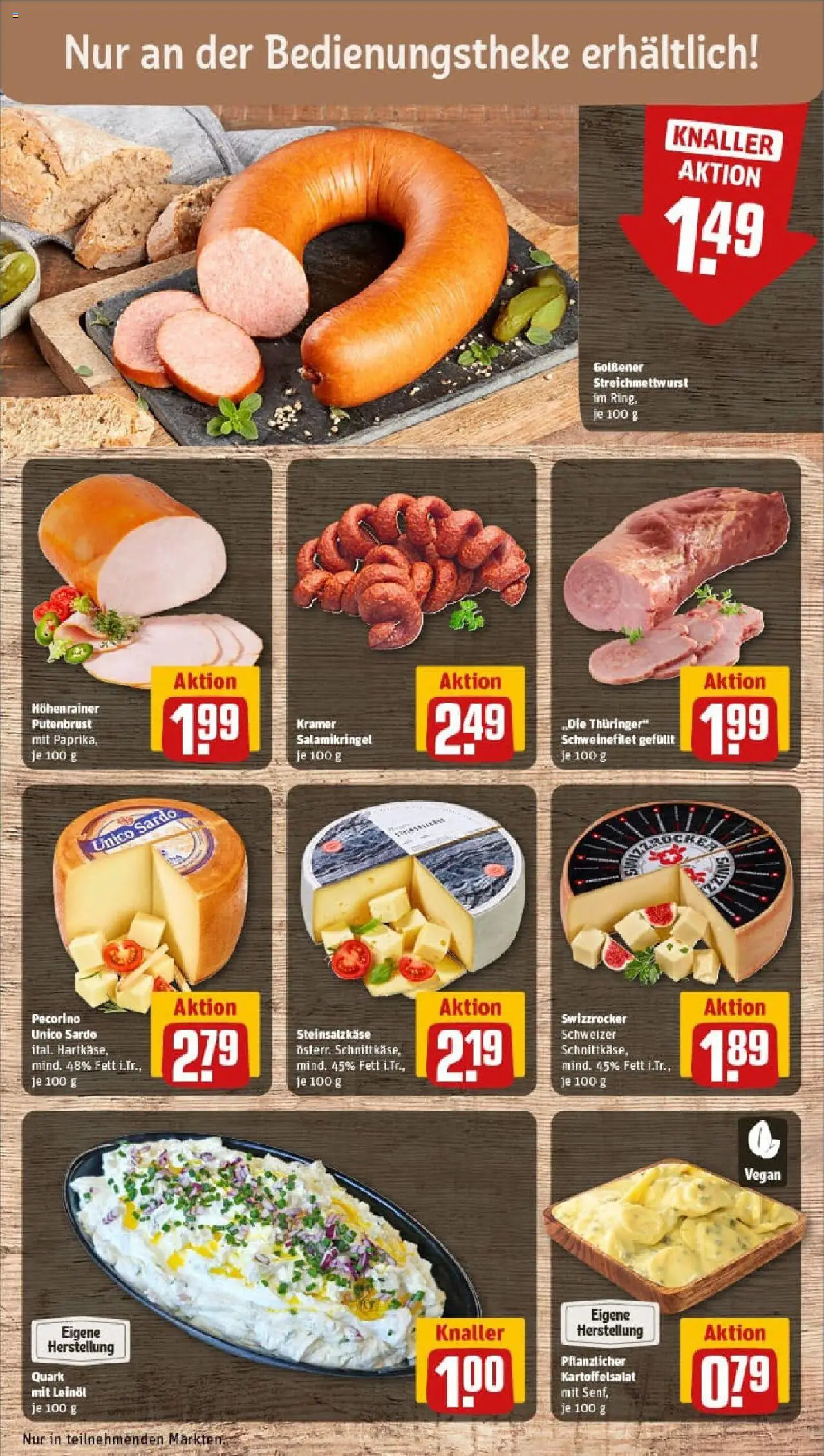 Rewe prospekt Wittenberge	 - gültig ab dem 20.07.2025 | Seite: 11 | Produkte: Quark, Leinöl, Schweinefilet, Salami