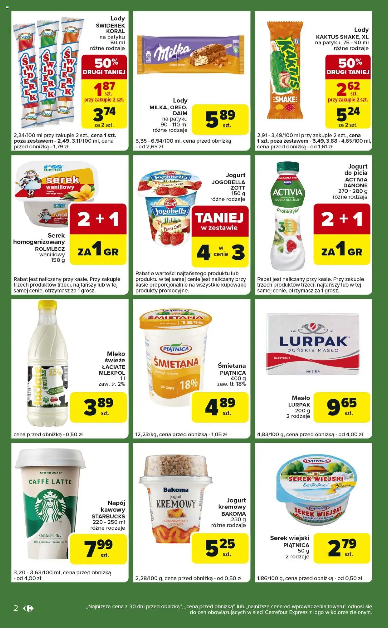 Carrefour Gazetka - Express II od 12.08.2025 | Strona: 2 | Produkty: Granola, Masło, Jogurt, Kiwi