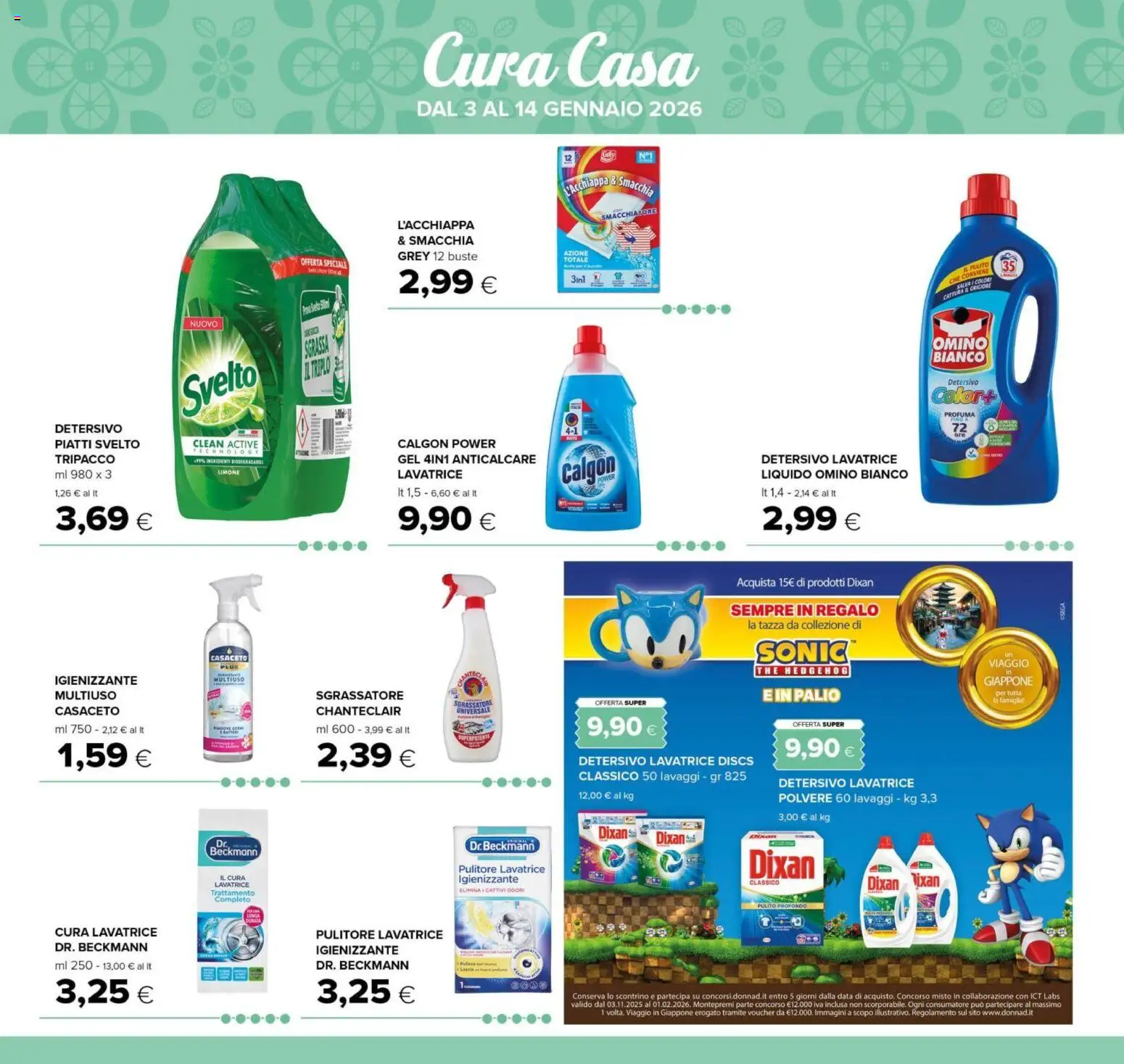 Volantino Oasi del 03.01.2026 | Pagina: 28 | Prodotti: Smacchiatore, Sgrassatore, Limone, Lavatrice