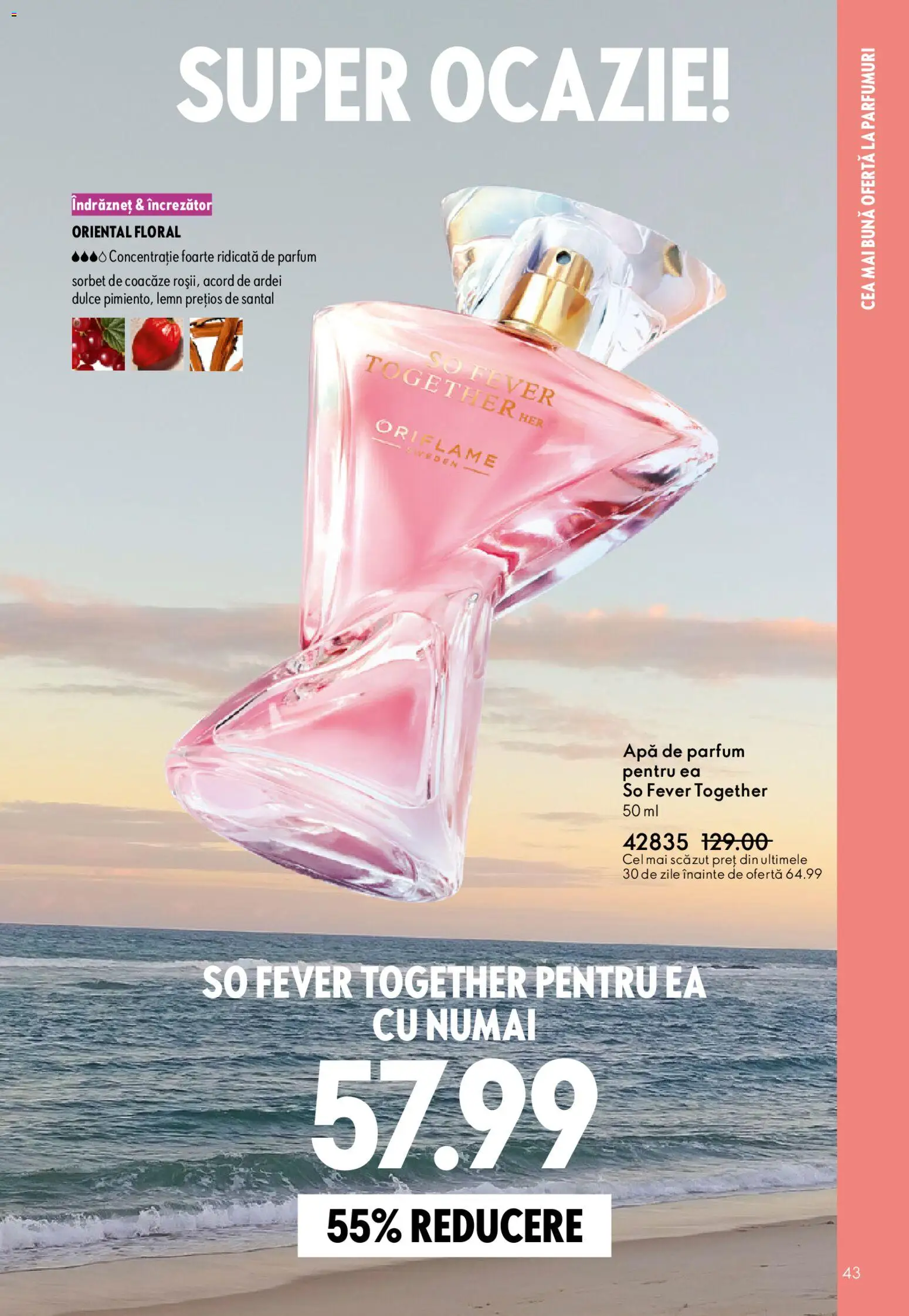 Noul catalog Oriflame – valabil de la 27.05.2026 | Pagină: 43 | Produse: Apă de parfum, Parfum, Ardei, Apă
