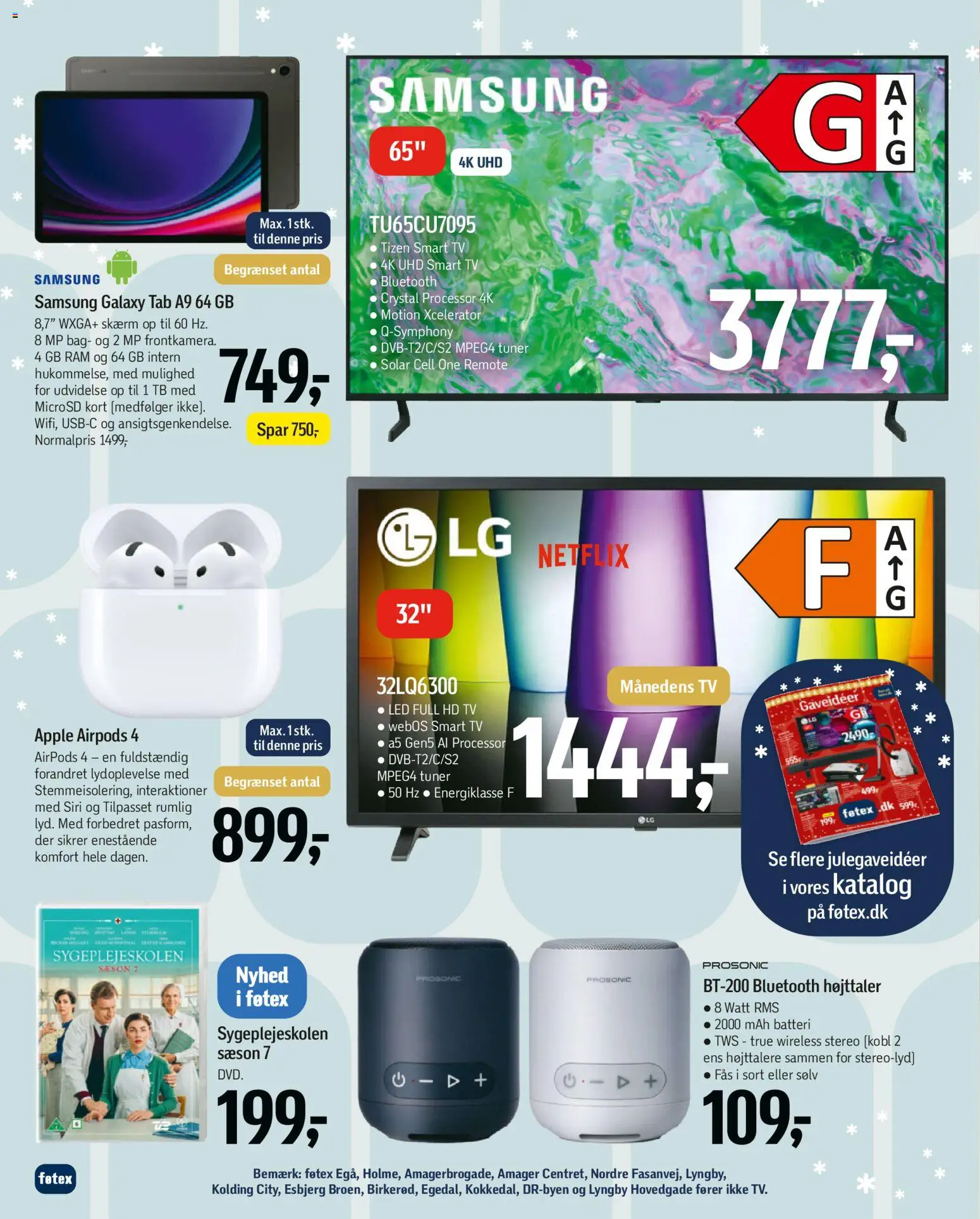 Føtex tilbudsavis – gyldig fra 12.12.2025 | Side: 72 | Produkter: Smart TV, Airpods, TV, Batteri