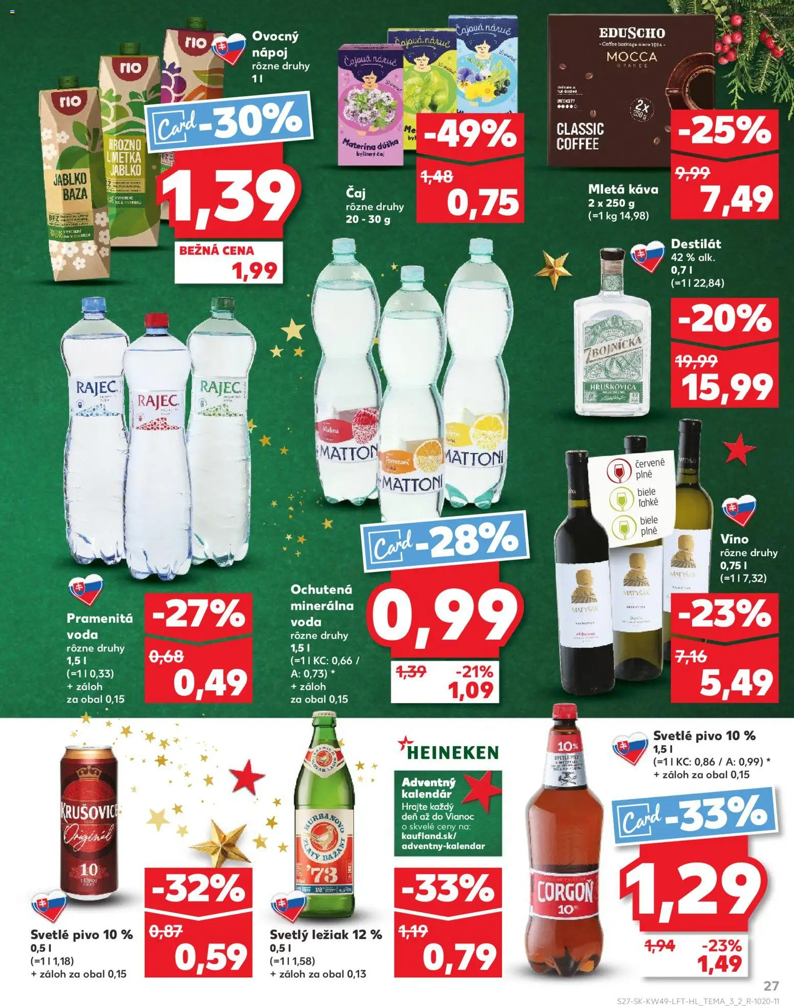 Nové Kaufland akcie – leták je platný od 04.12.2025 | Strana: 27 | Produkty: Limetka, Káva, Čaj, Hrozno