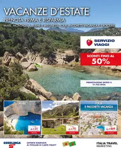 Anteprima del volantino Esselunga S Servizio Viaggi Milano catalogo valido a partire dal 28.01.2026