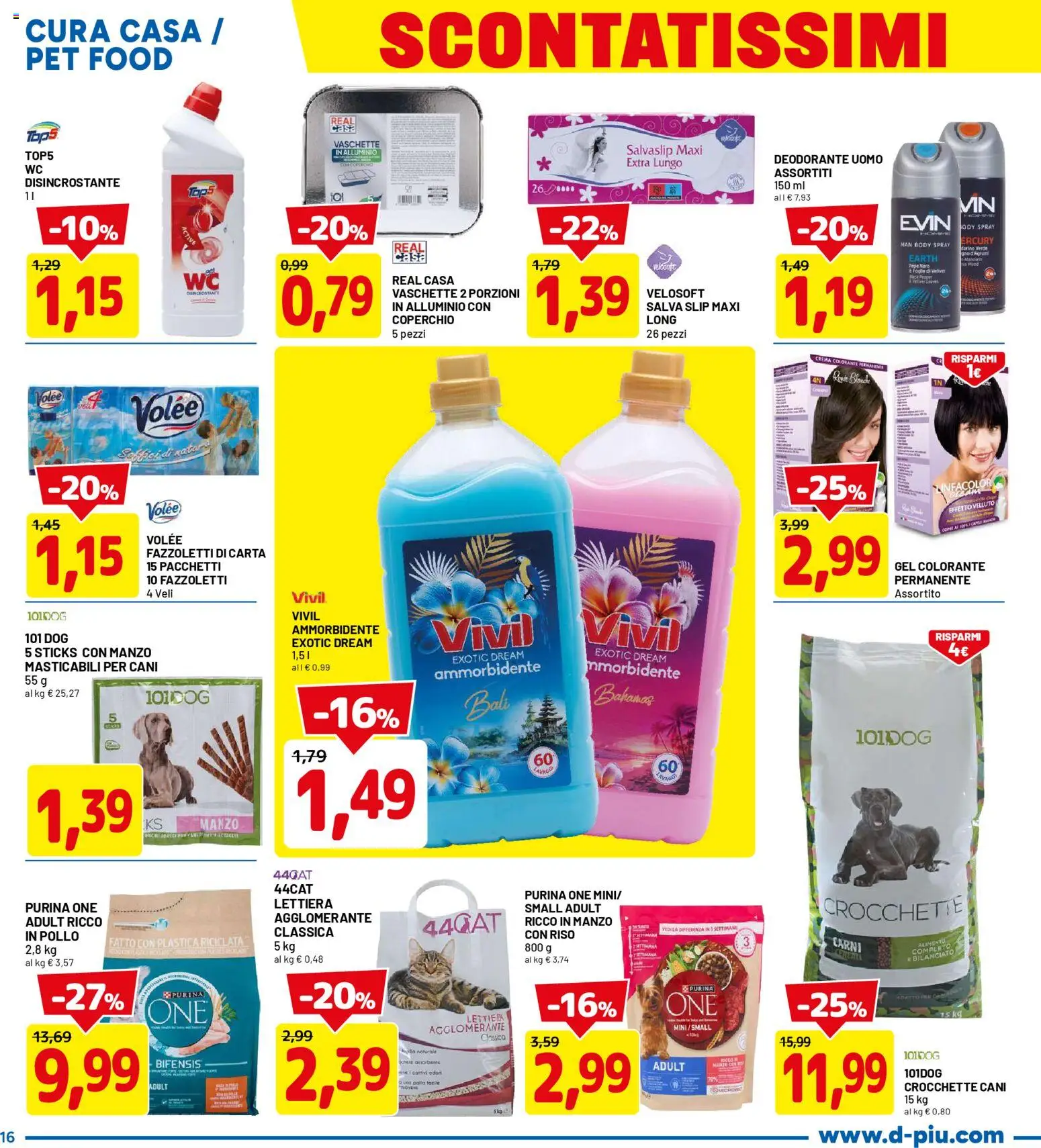 Volantino D Più del 09.04.2026 | Pagina: 16 | Prodotti: Pollo, Riso, Alluminio, Vaschette