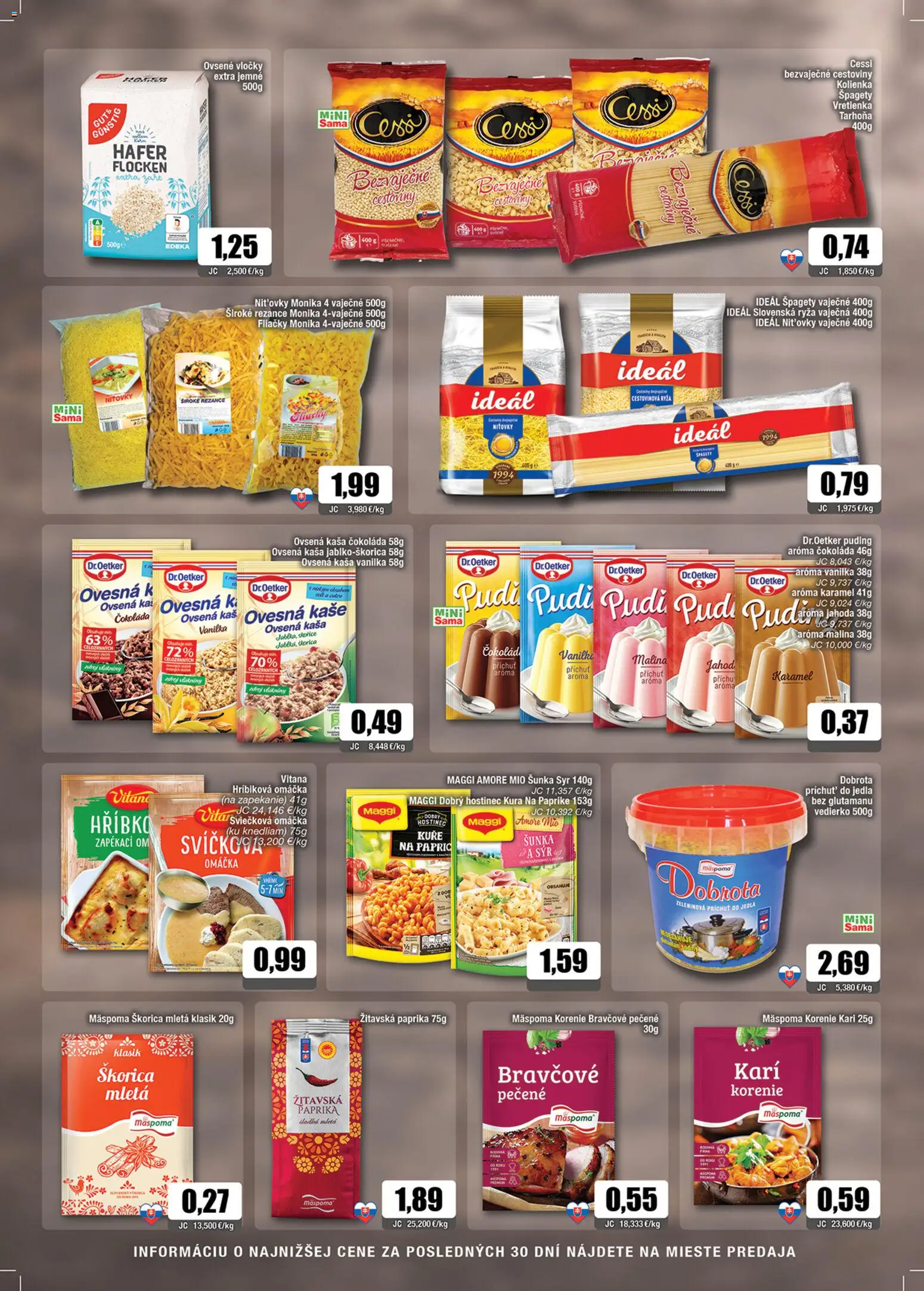 Nové Sama akcie – leták je platný od 10.04.2026 | Strana: 6 | Produkty: Ryža, Rezance, Korenie, Špagety