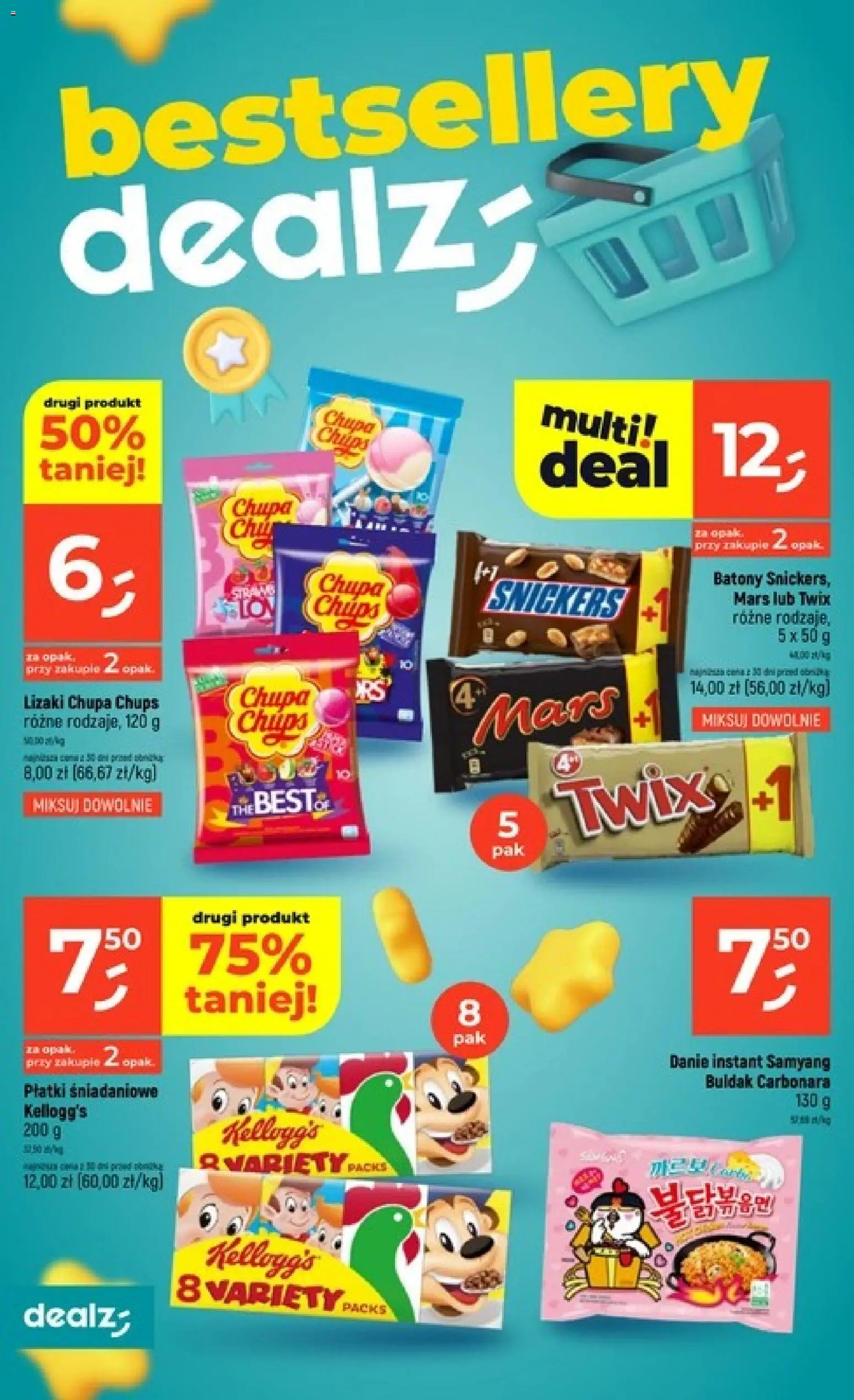 Dealz gazetka od 12.03.2026 | Strona: 20 | Produkty: Płatki śniadaniowe, Lizaki, Płatki, Lizaki chupa chups