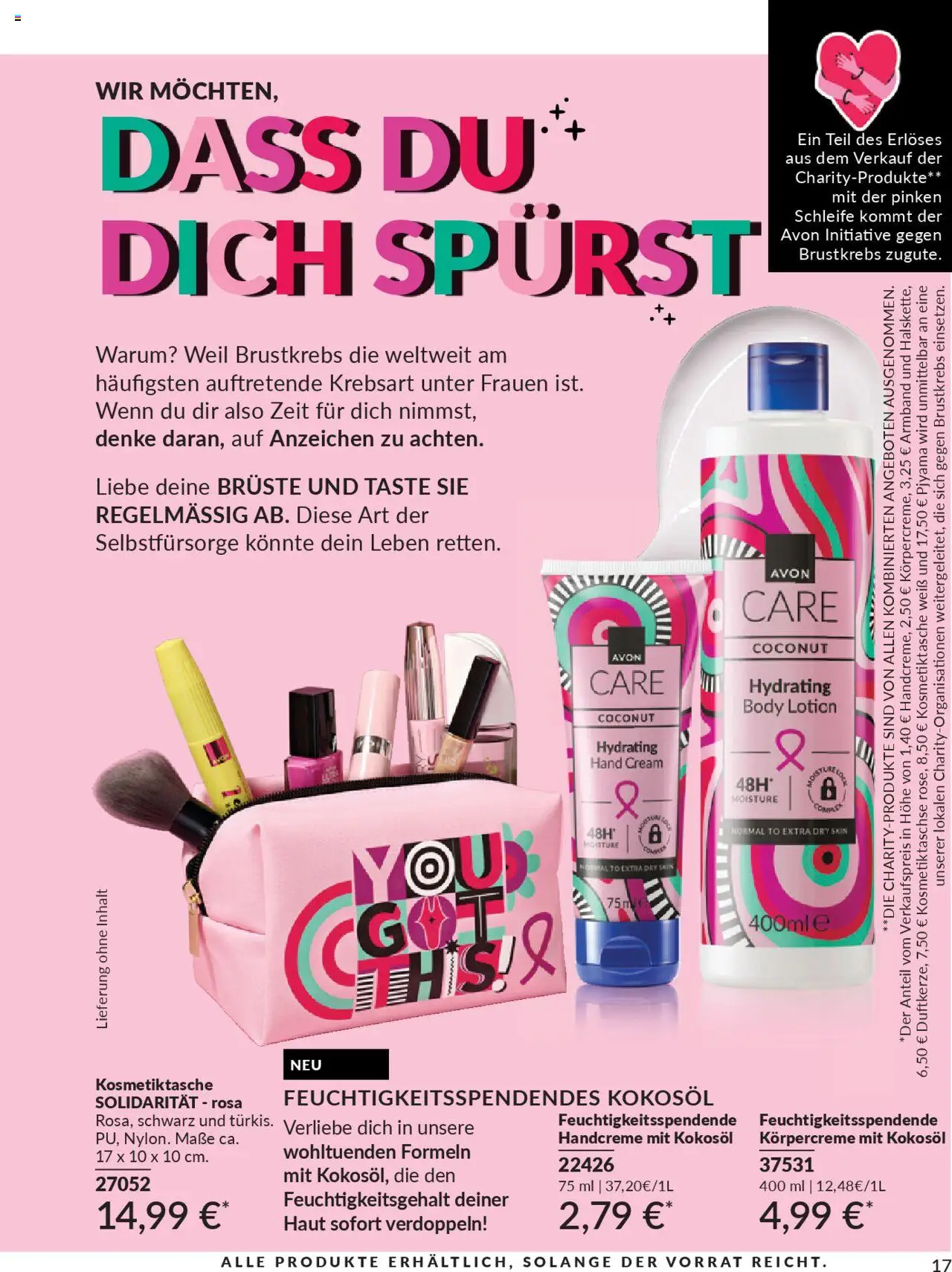 AVON Katalog Oktober 2025 – gültig ab 01.10.2025 | Seite: 19 | Produkte: Körpercreme, Handcreme, Body Lotion