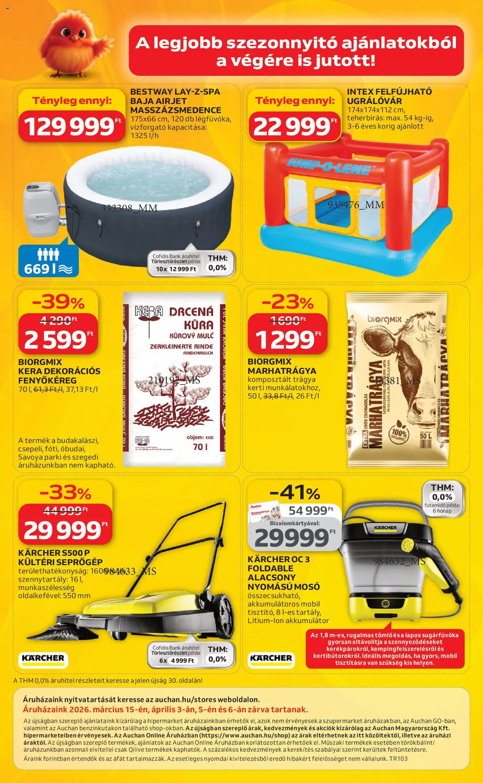 Auchan akciós ujság - amely érvényes a következő dátumtól: 05.03.2026 | Oldal: 32 | Termékek: Tömlő, Akkumulátor