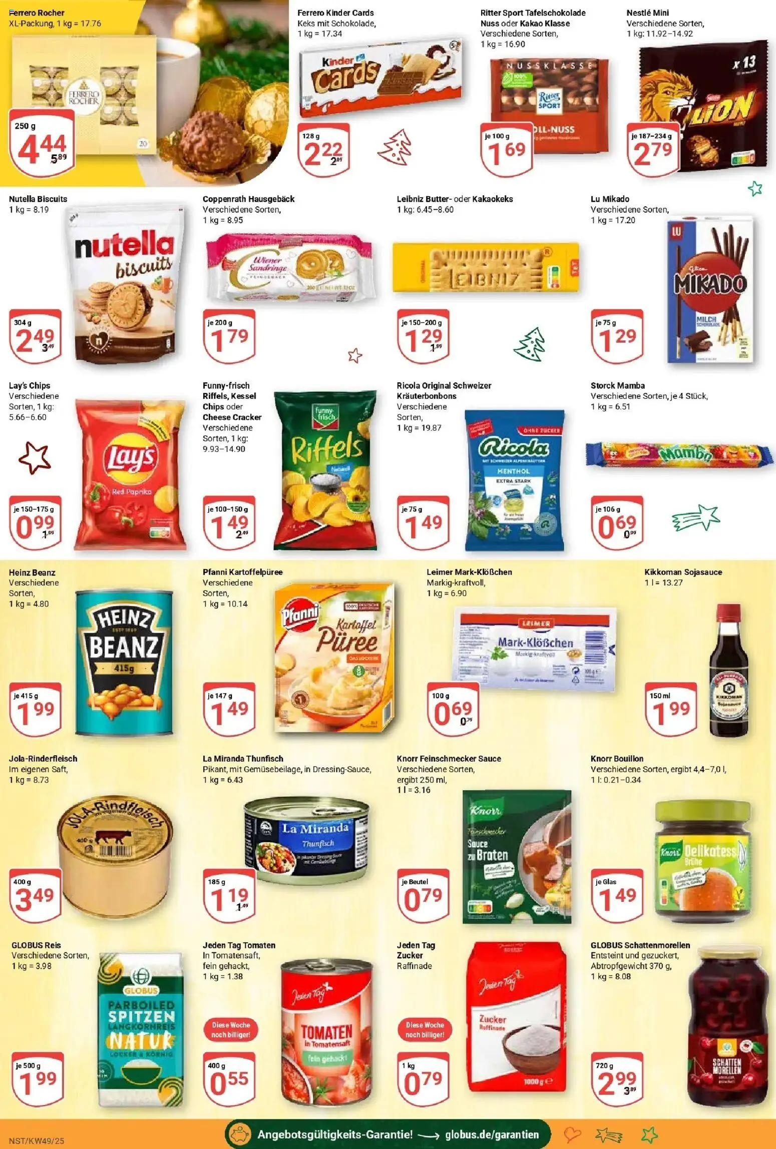 Globus prospekt Neustadt	 – gültig ab 01.12.2025 | Seite: 18 | Produkte: Thunfisch, Ritter sport, Nutella, Chips