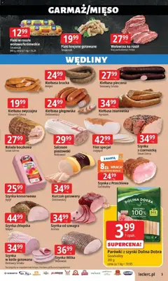 Pogląd oferty "E.Leclerc Gazetka - Zamość" - ważna od 13.11.2025 | Strona: 3 | Produkty: Kiełbasa, Kurczak, Flaki, Wędliny