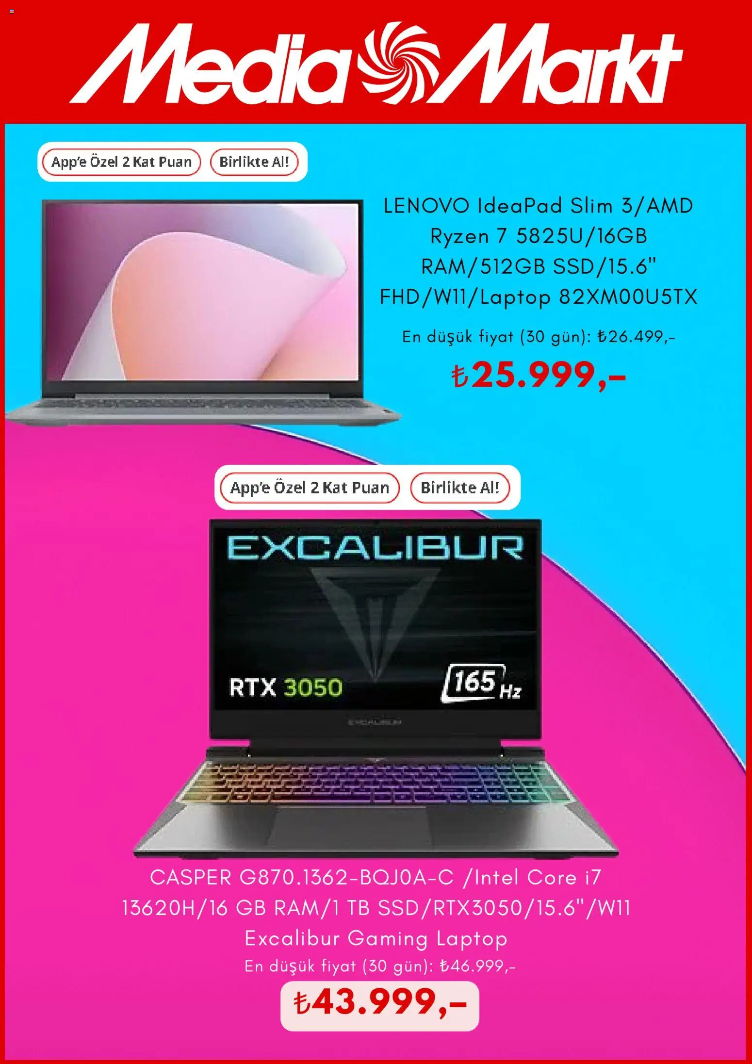 Media Markt Black Friday - 18.11.2025 tarihinden itibaren geçerlidir | Sayfa: 3 | Ürünler: Laptop