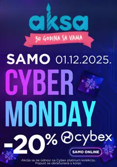 Aksa Cyber Monday - pregled Aksa kataloga - važi od 01.12.2025