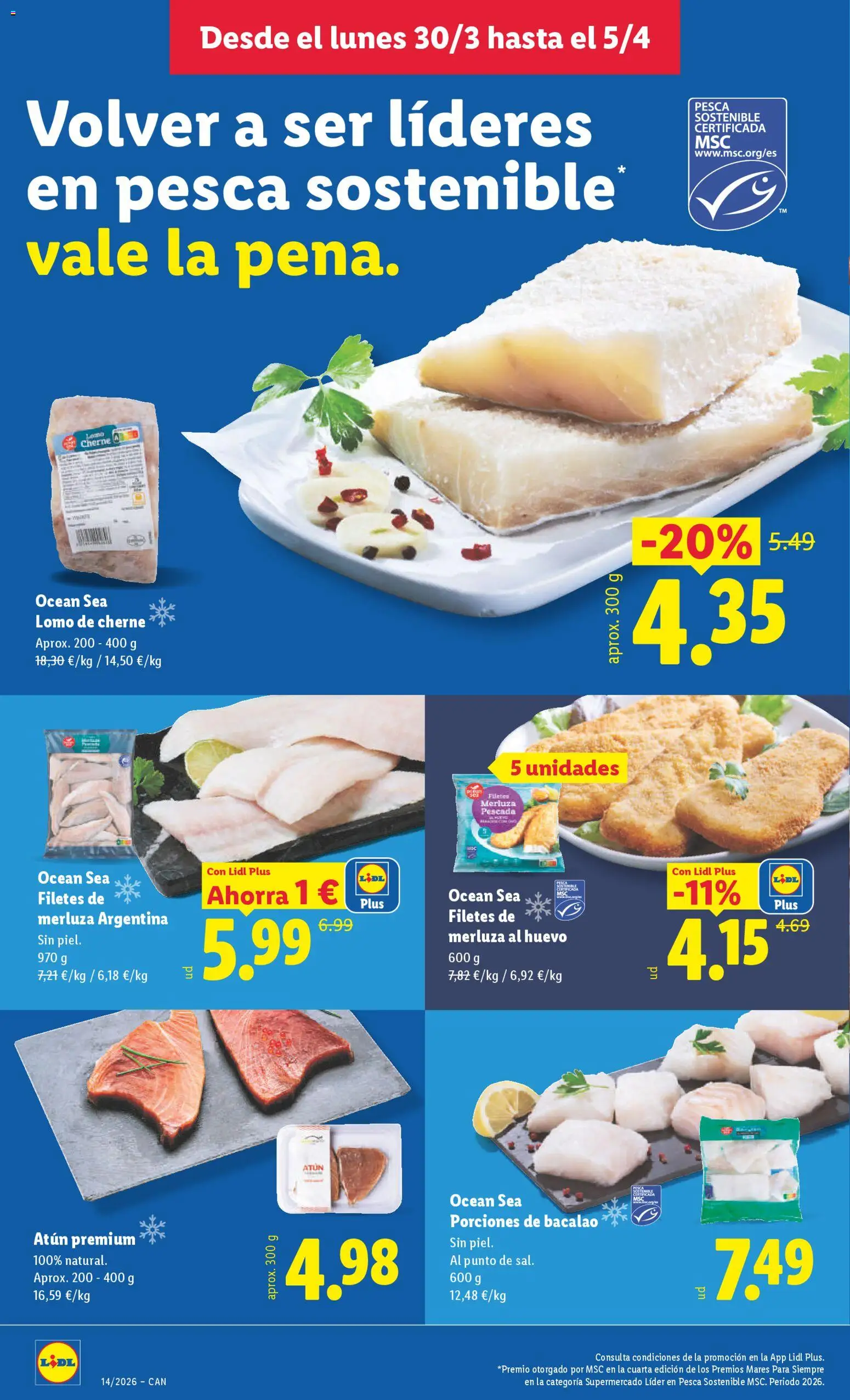 Lidl folleto │ válido desde el 30.03.2026 | Página: 6 | Productos: Sostén, Filetes de merluza