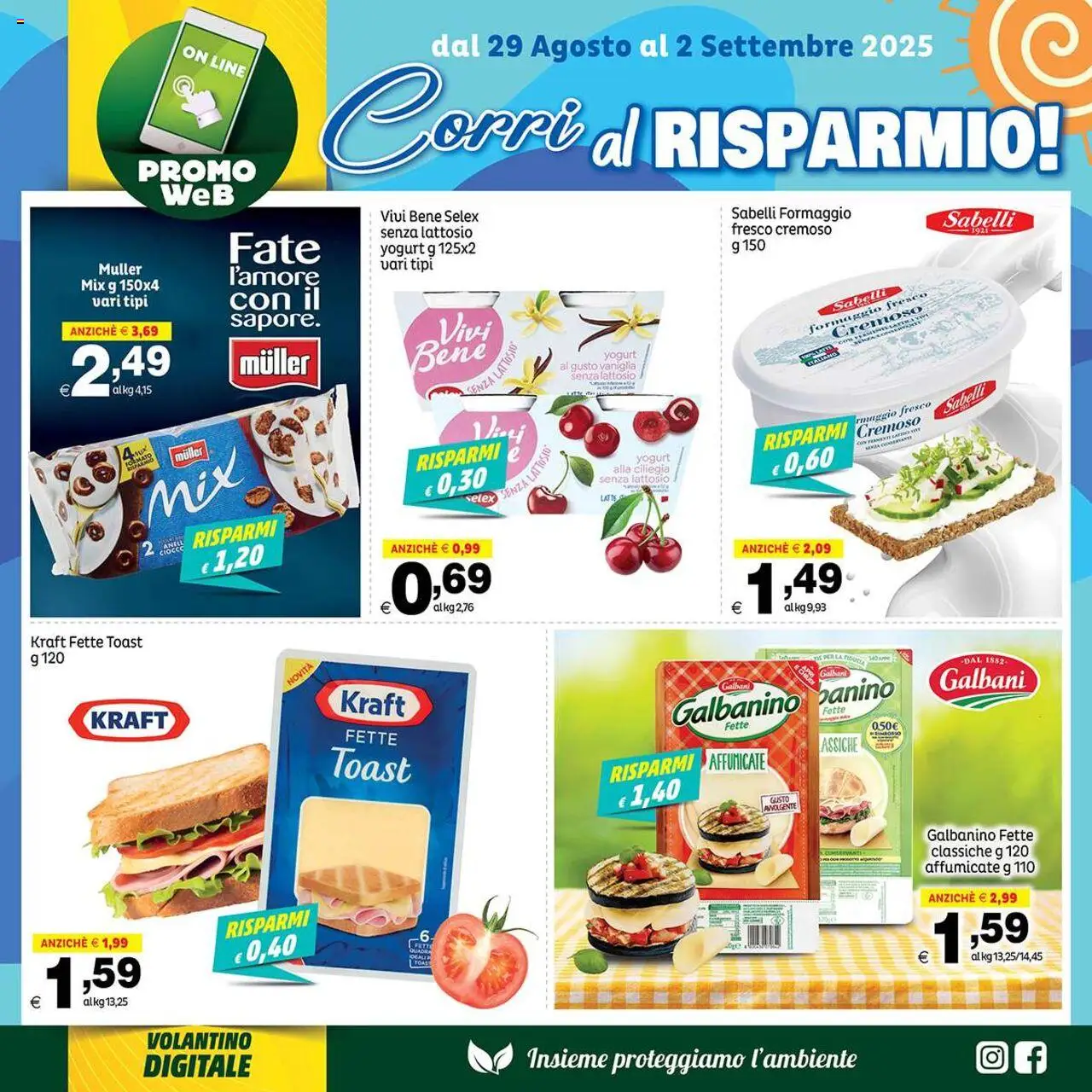 Volantino Elite Supermercati del 29.08.2025 | Pagina: 2 | Prodotti: Yogurt, Formaggio