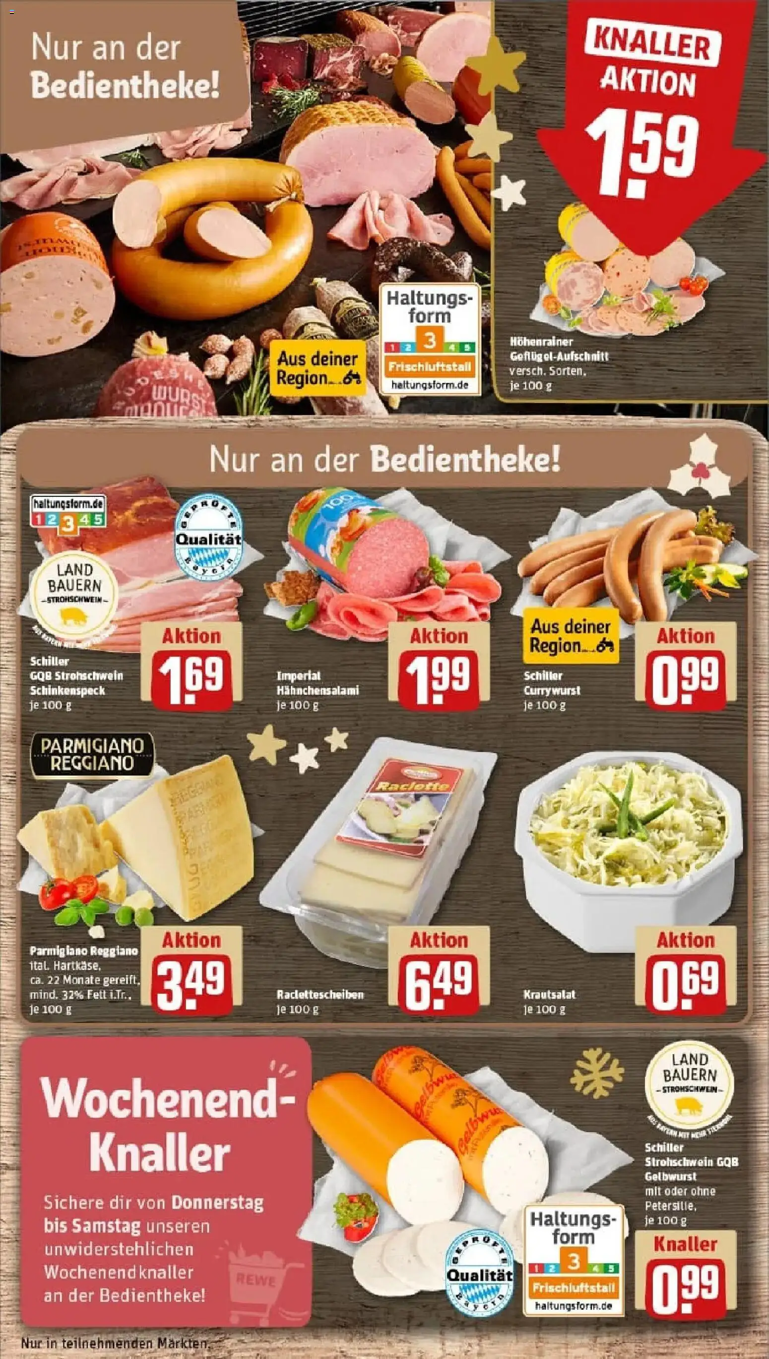 Rewe prospekt Rosenheim	 – gültig ab 23.11.2025 | Seite: 13 | Produkte: Wurst, Petersilie, Salami, Raclette