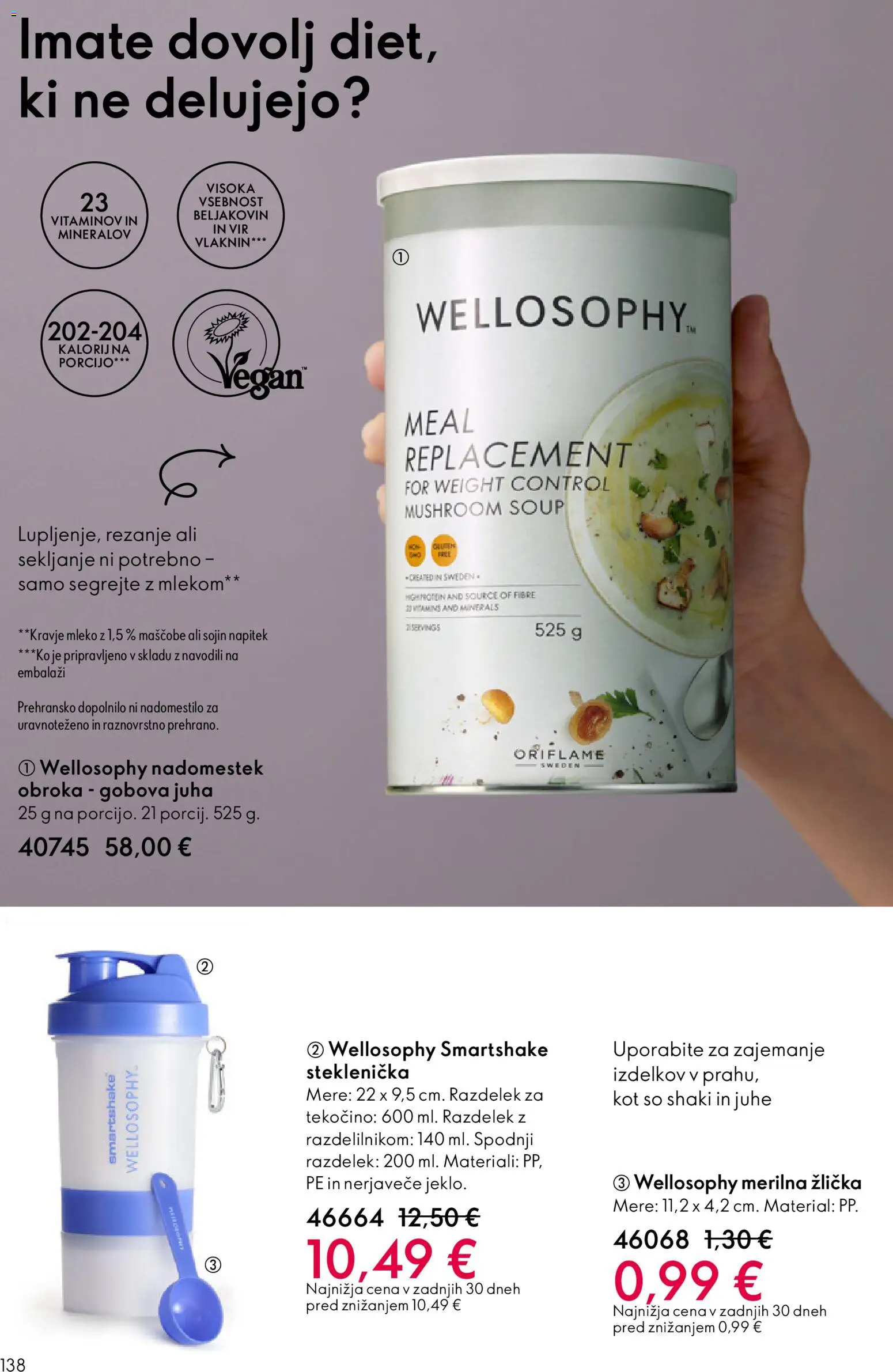 Novi Oriflame katalog ponudbe – veljaven od 18.02.2026 | Stran: 138 | Izdelki: Juha, Mleko, Top doble cara