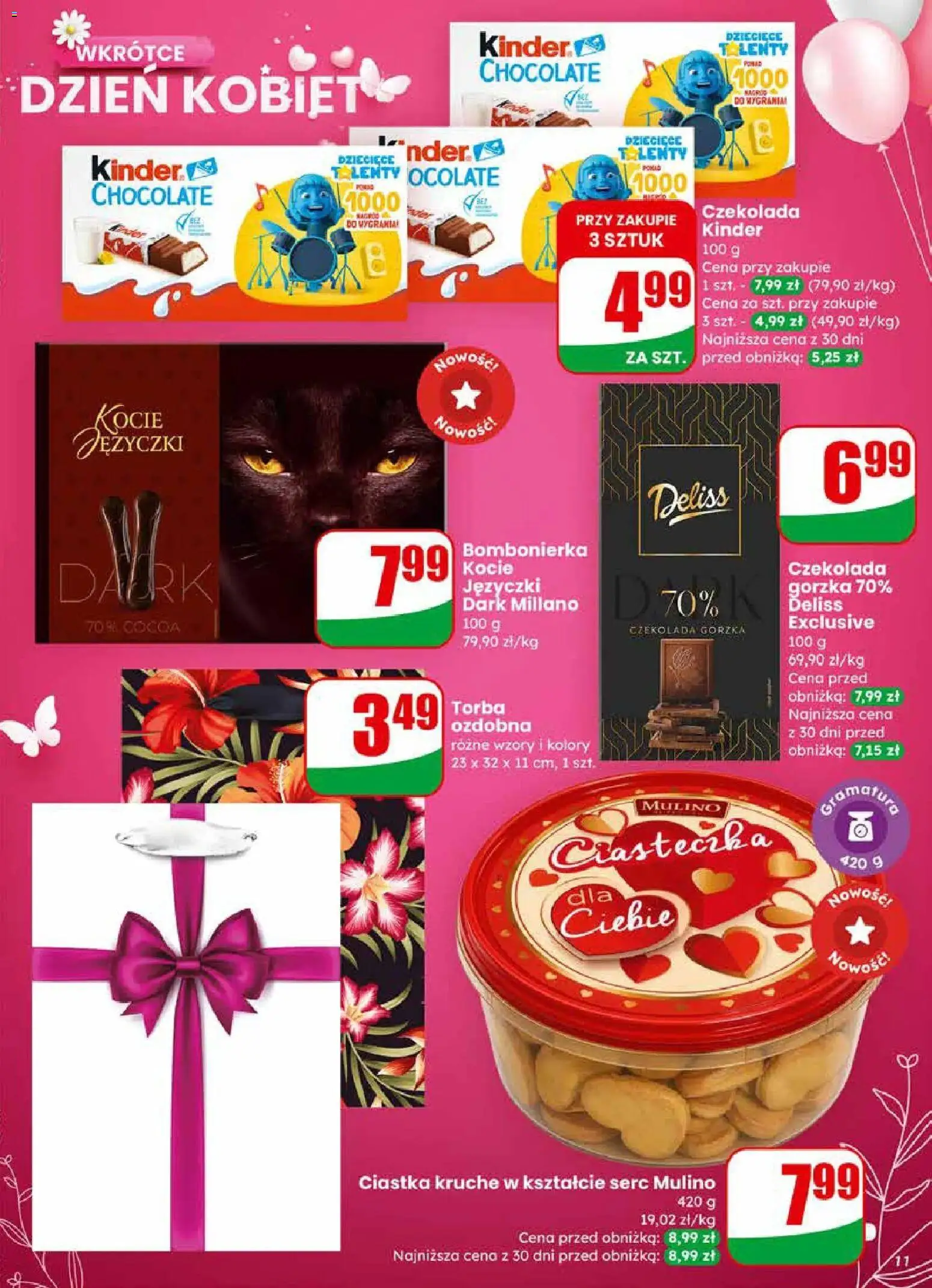 Dino Gazetka od 25.02.2026 | Strona: 11 | Produkty: Czekolada gorzka, Czekolada, Ciastka, Ciasteczka