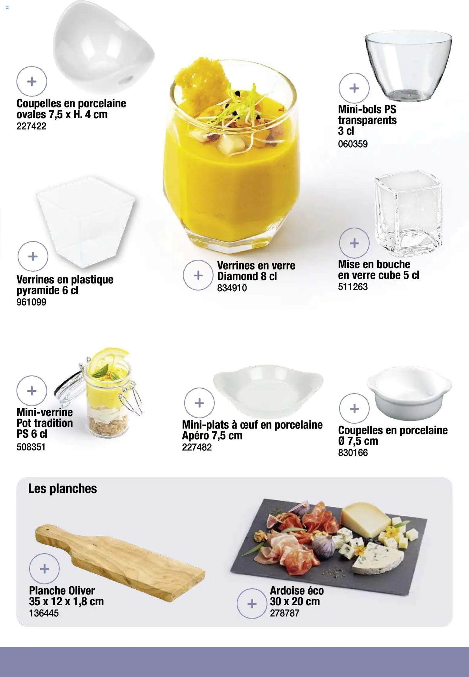 {H1} | Page: 14 | Produits: Porcelaine, Verrines