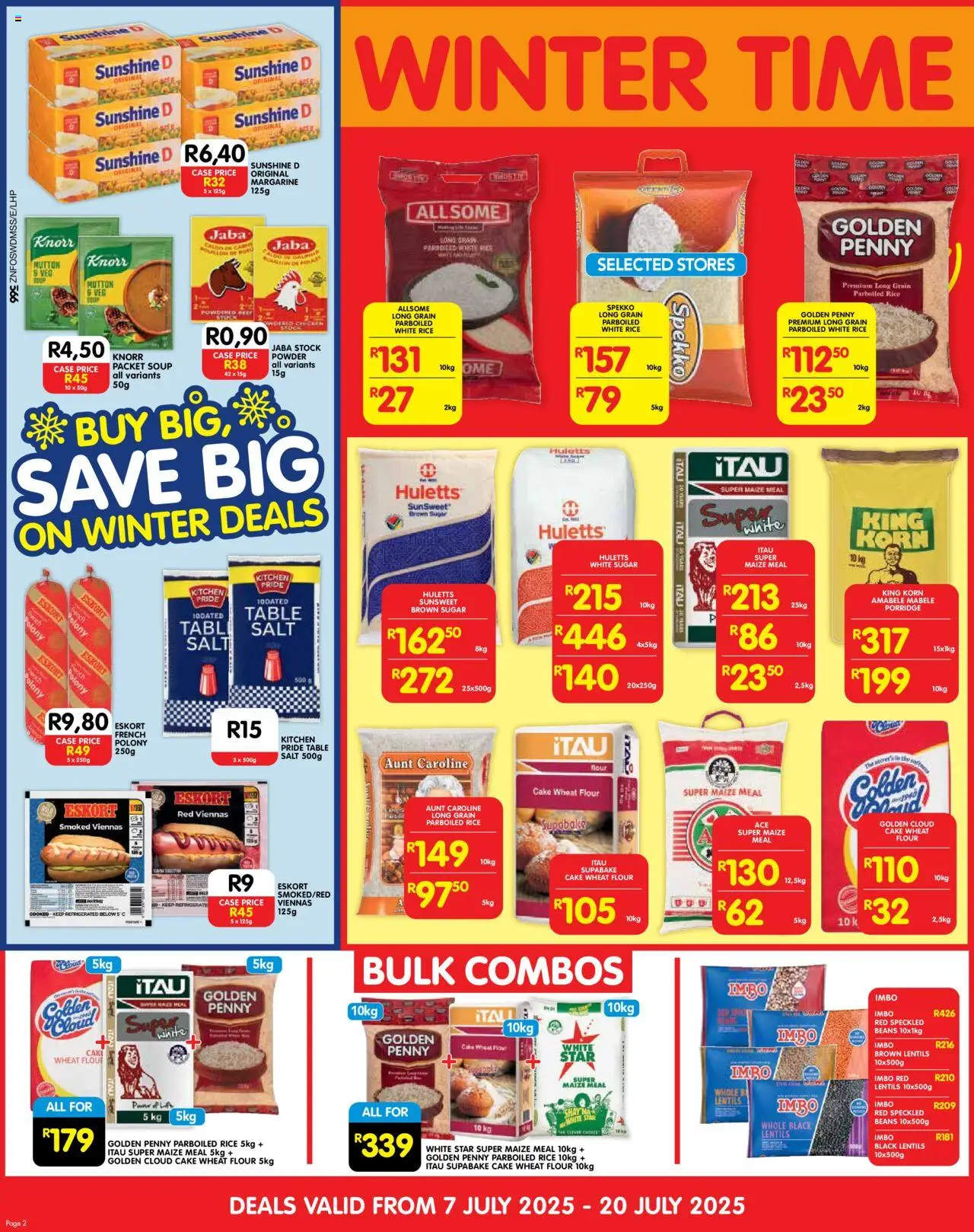 Shoprite KwaZulu-Natal - Cash & Carry Mid-Month Deals Durban & Mount Frere │ valid from 07.07.2025 | Page: 2 | Products: Table, Polony, Powder, Beef
