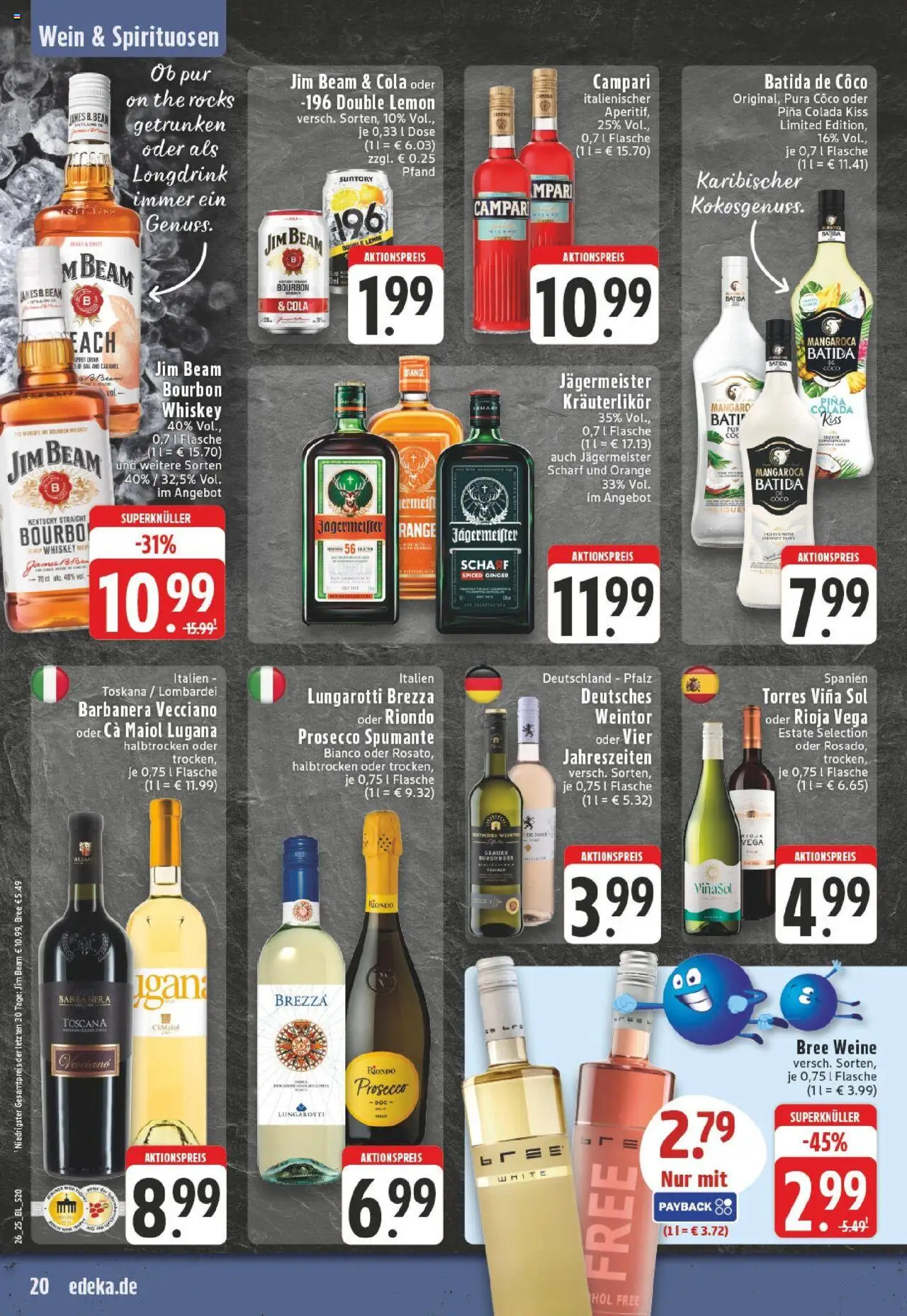 Edeka prospekt Erkrath - Hochdahl	 - gültig ab dem 22.06.2025 | Seite: 22 | Produkte: Campari, Bree, Jägermeister, Whiskey
