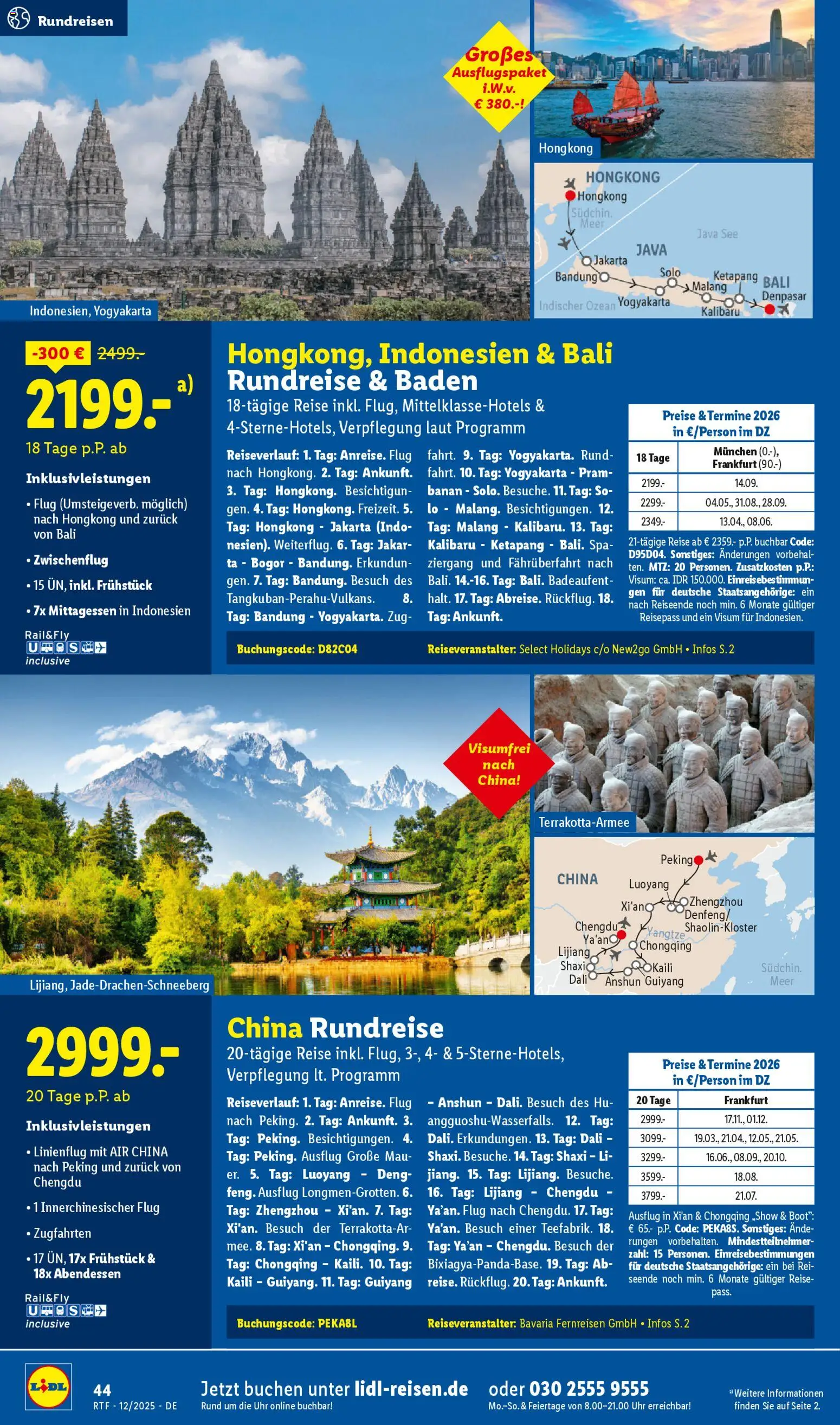 Lidl Reisen Dezember/Januar Reise-Highlights – gültig ab 12.12.2025 | Seite: 44 | Produkte: Uhr